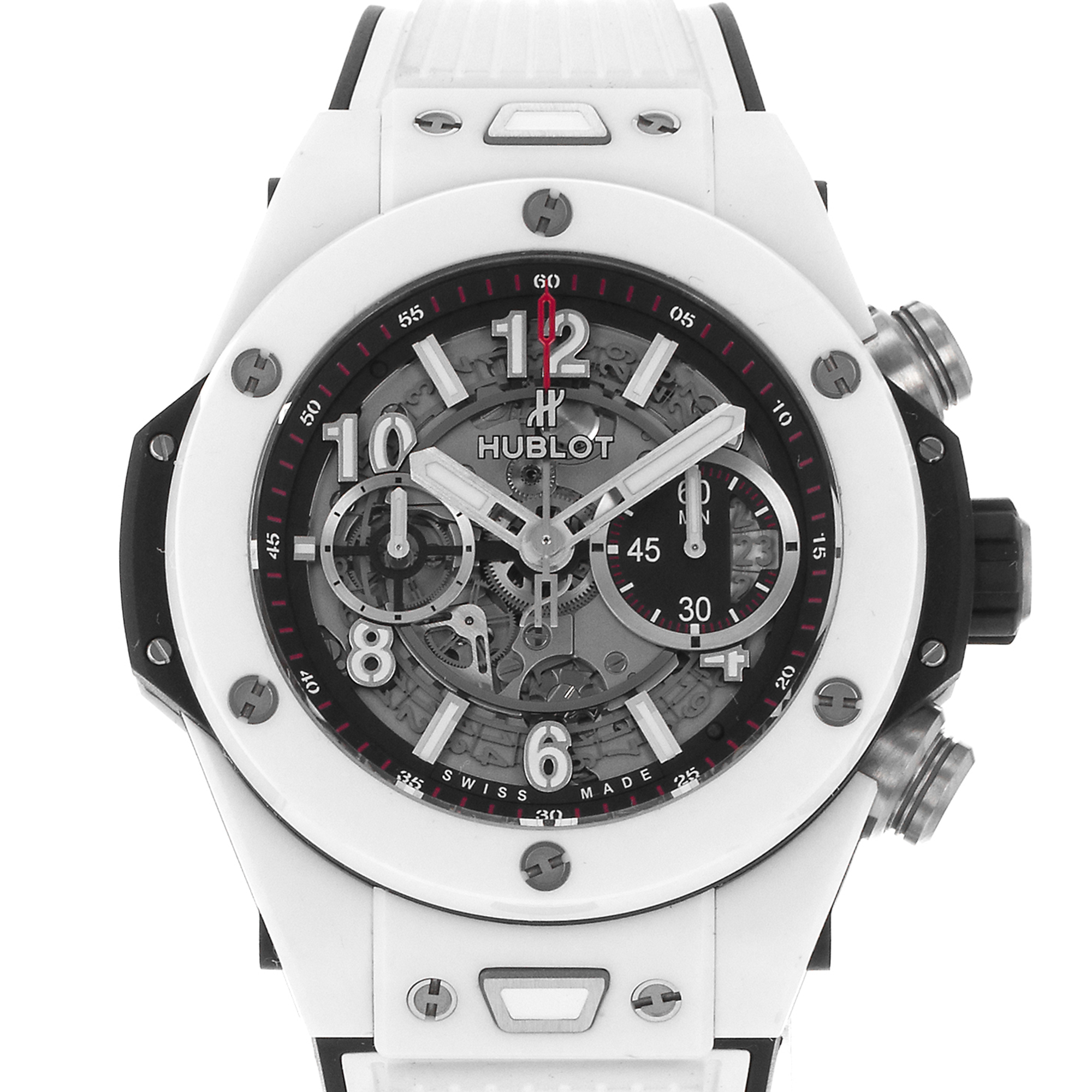 Hublot Big Bang 441.HX.1170.RX 42mm White Ceramic Automatic Skeleton Mens Watch thumbnail 1