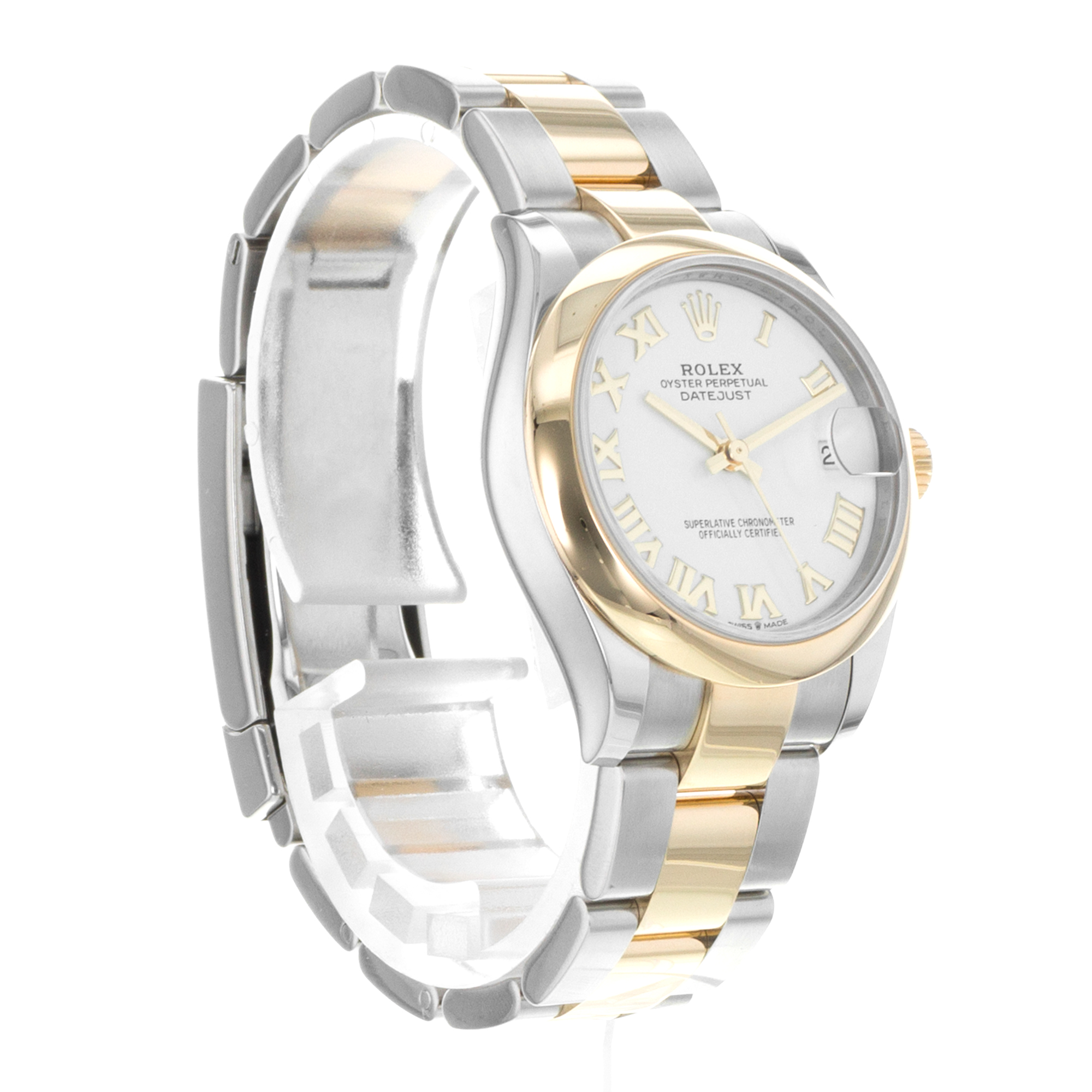 Rolex Datejust 31 278243 White Roman Steel Yellow Gold Oyster Ladies Watch 2020 thumbnail 9