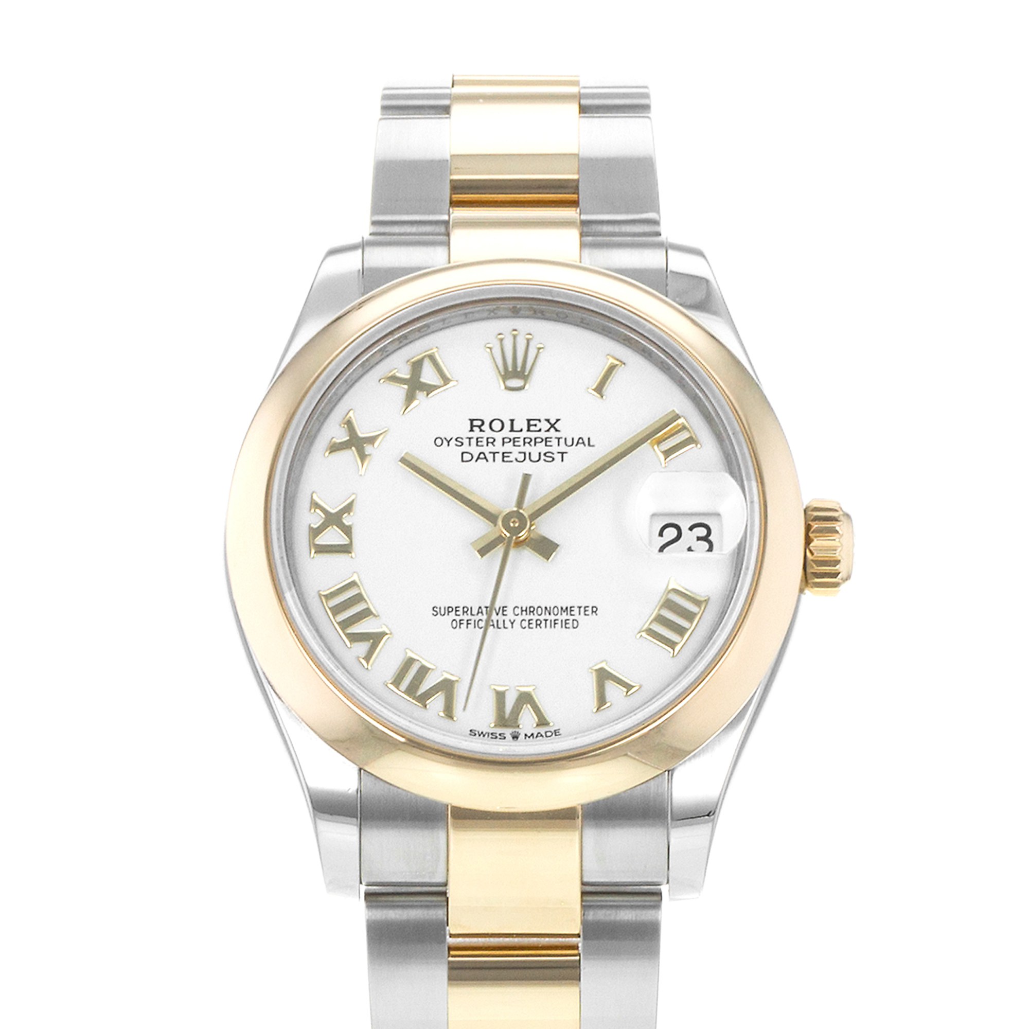 Rolex Datejust 31 278243 White Roman Steel Yellow Gold Oyster Ladies Watch 2020 thumbnail 1