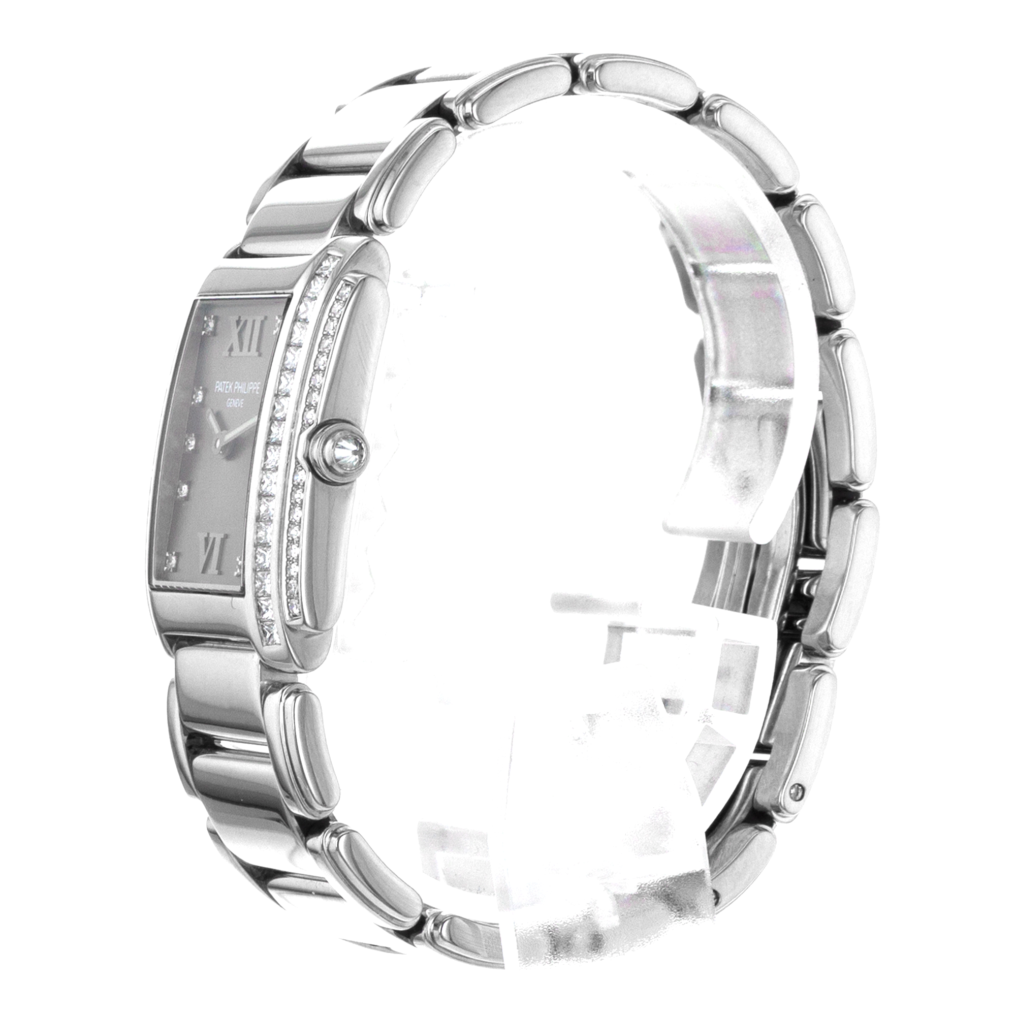 Patek Philippe Twenty~4 4910/20G Factory Diamond 18k White Gold Ladies Watch thumbnail 5