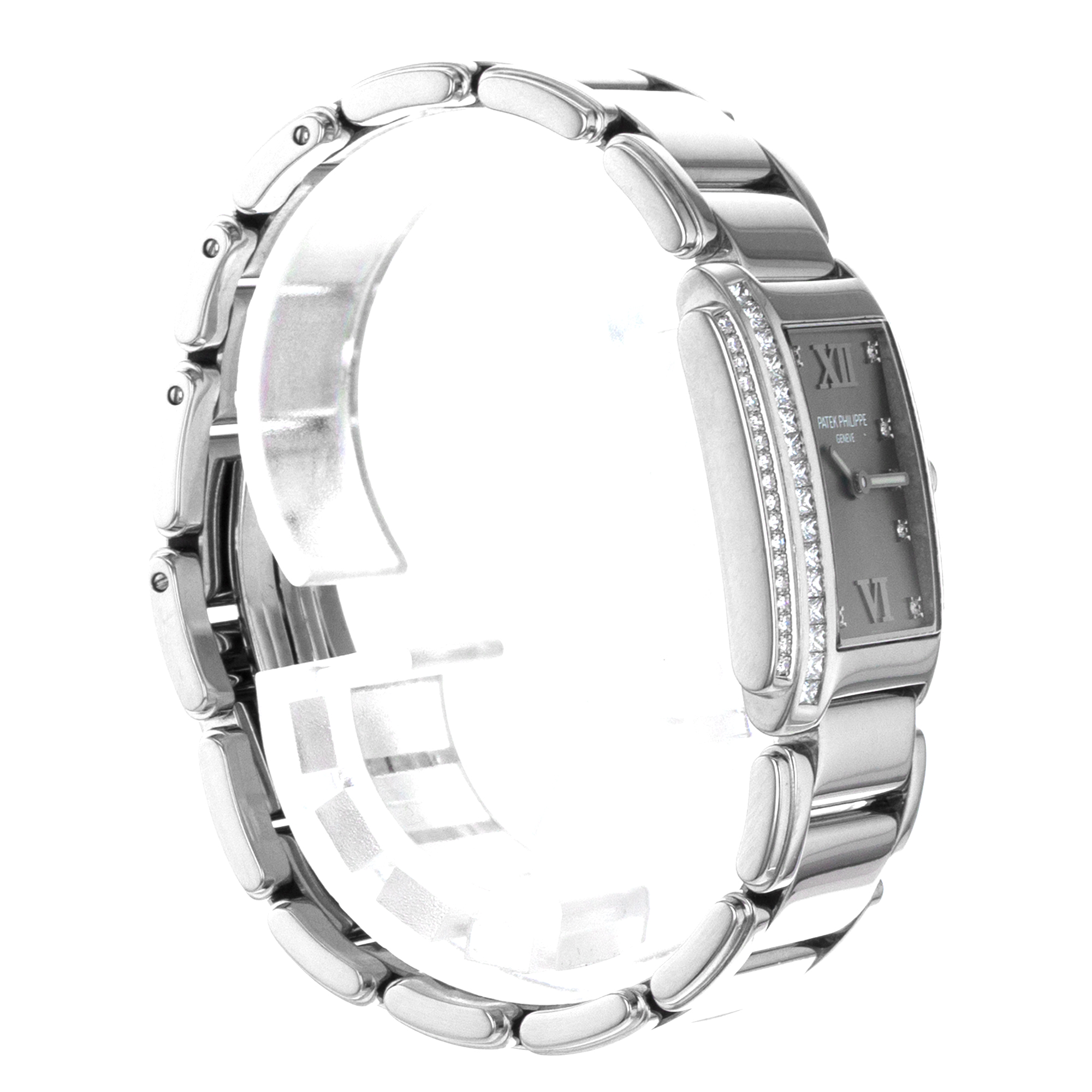 Patek Philippe Twenty~4 4910/20G Factory Diamond 18k White Gold Ladies Watch thumbnail 6