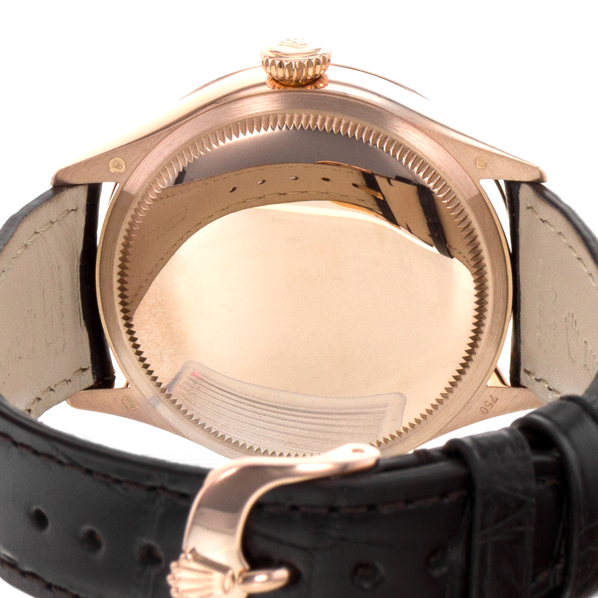 Rolex Cellini Dual Time 50525 39mm Chocolate GMT 18k Rose Gold Mens Watch thumbnail 11
