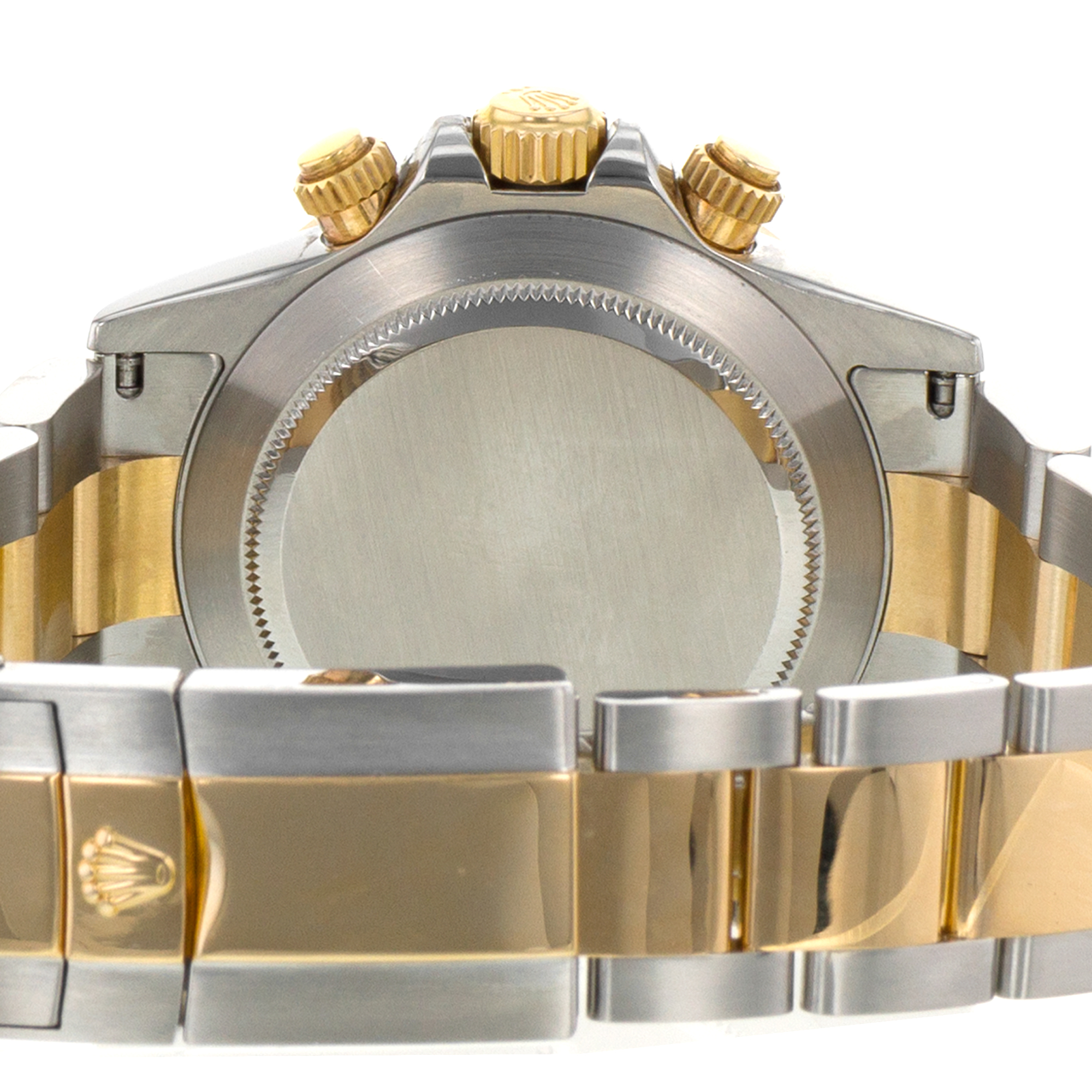 Rolex Daytona 116523 40mm Factory White Diamond Steel Yellow Gold Mens Watch thumbnail 10
