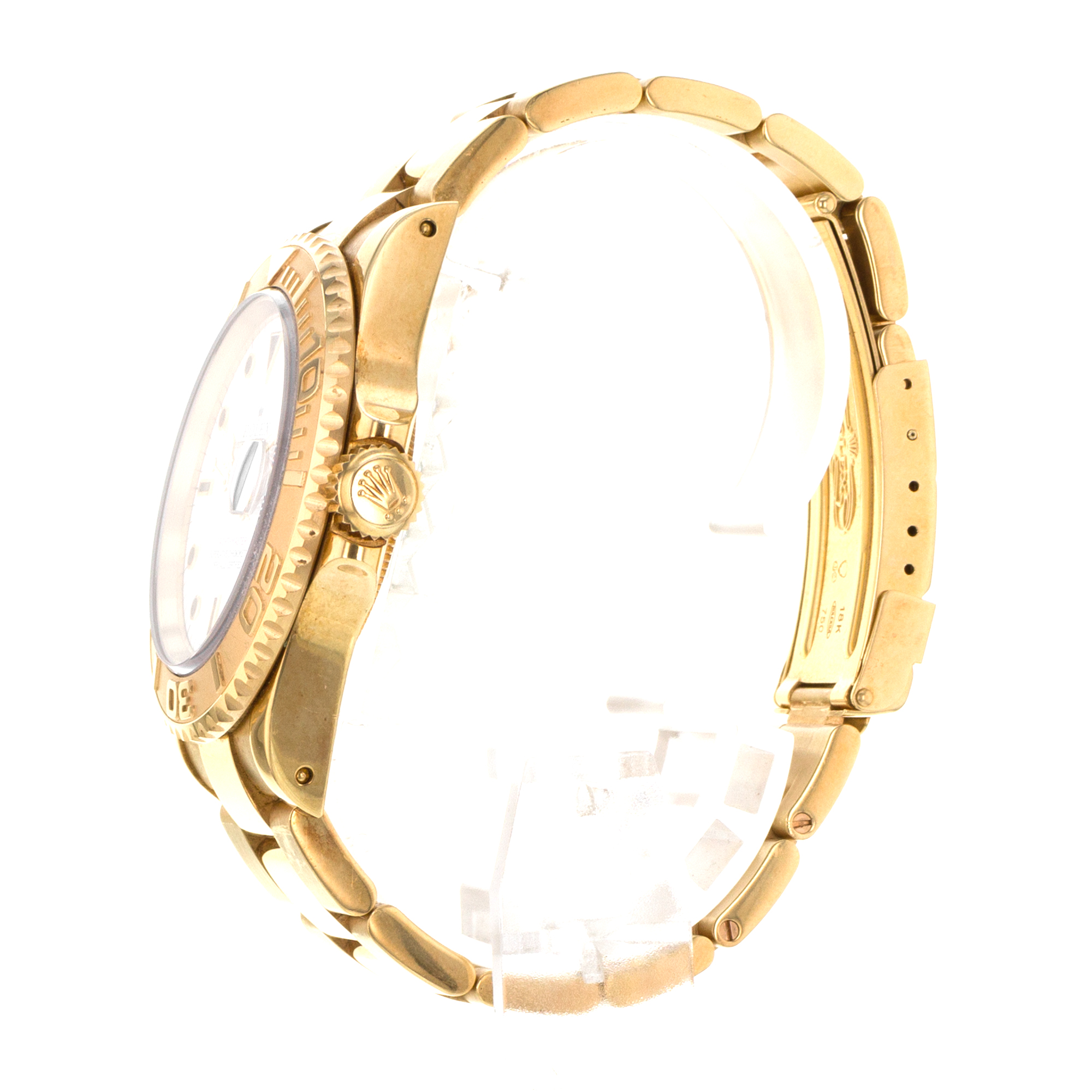Rolex Yacht-Master 40 16628 White 18k Yellow Gold Oyster Automatic Mens Watch thumbnail 6