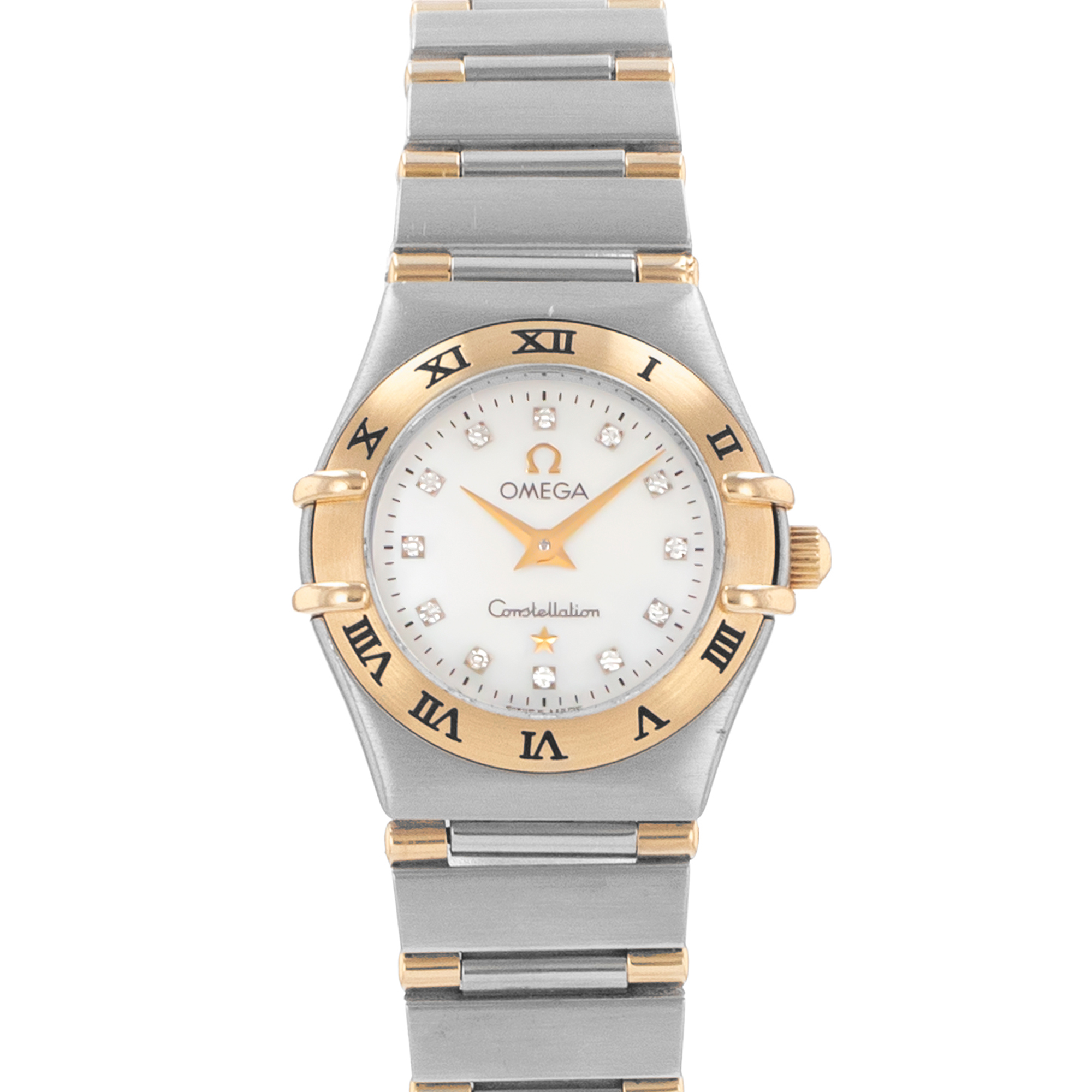 Omega Constellation 1362.70.00 20mm MOP diamond Steel Gold Ladies Watch thumbnail 1
