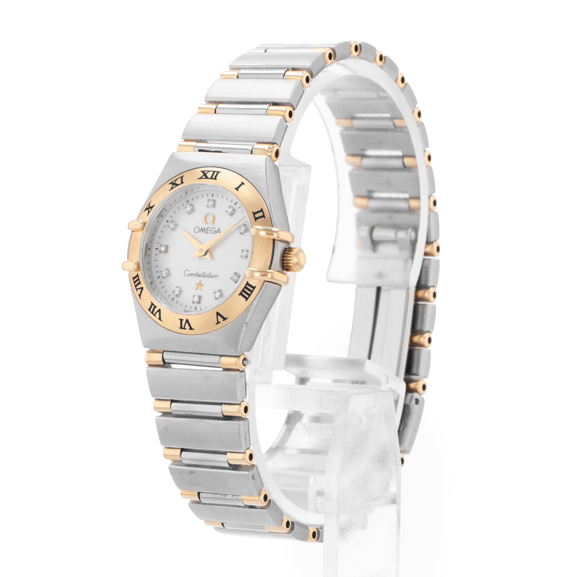Omega Constellation 1362.70.00 20mm MOP diamond Steel Gold Ladies Watch thumbnail 4
