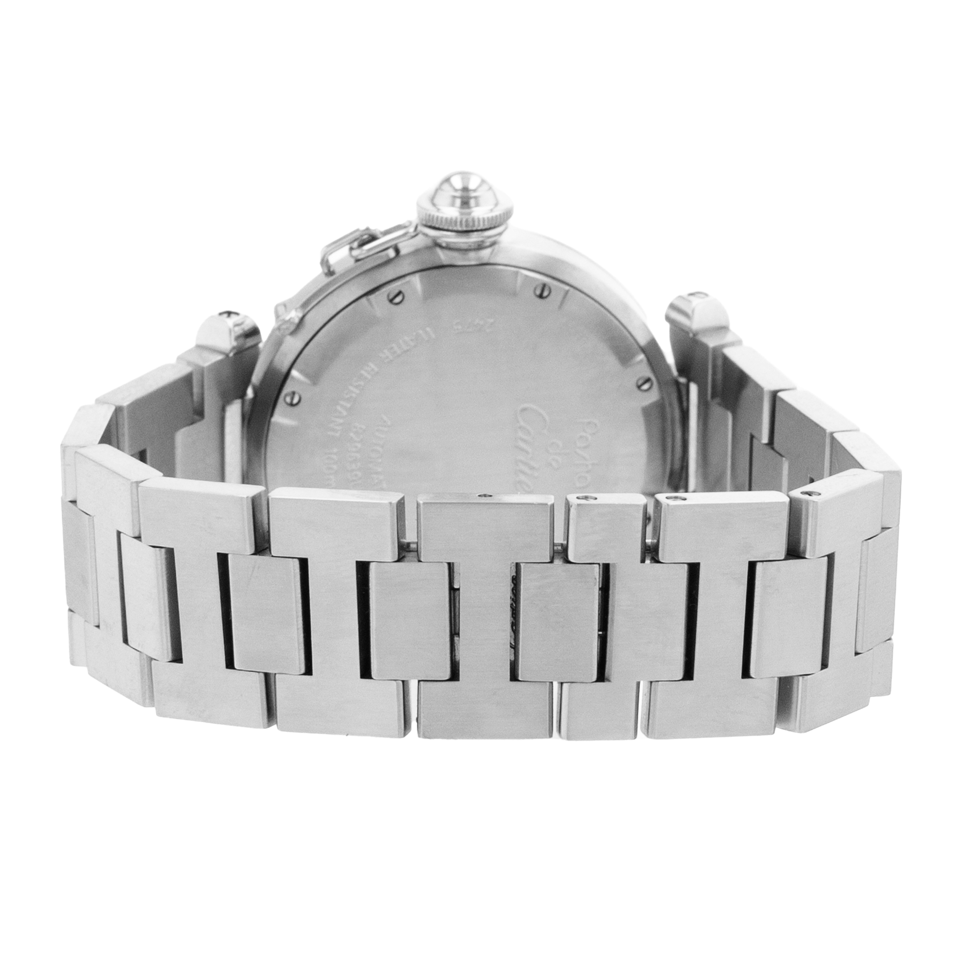 Cartier Pasha W31055M7 2475 35mm White Arabic Steel Automatic Mens Wacth thumbnail 9