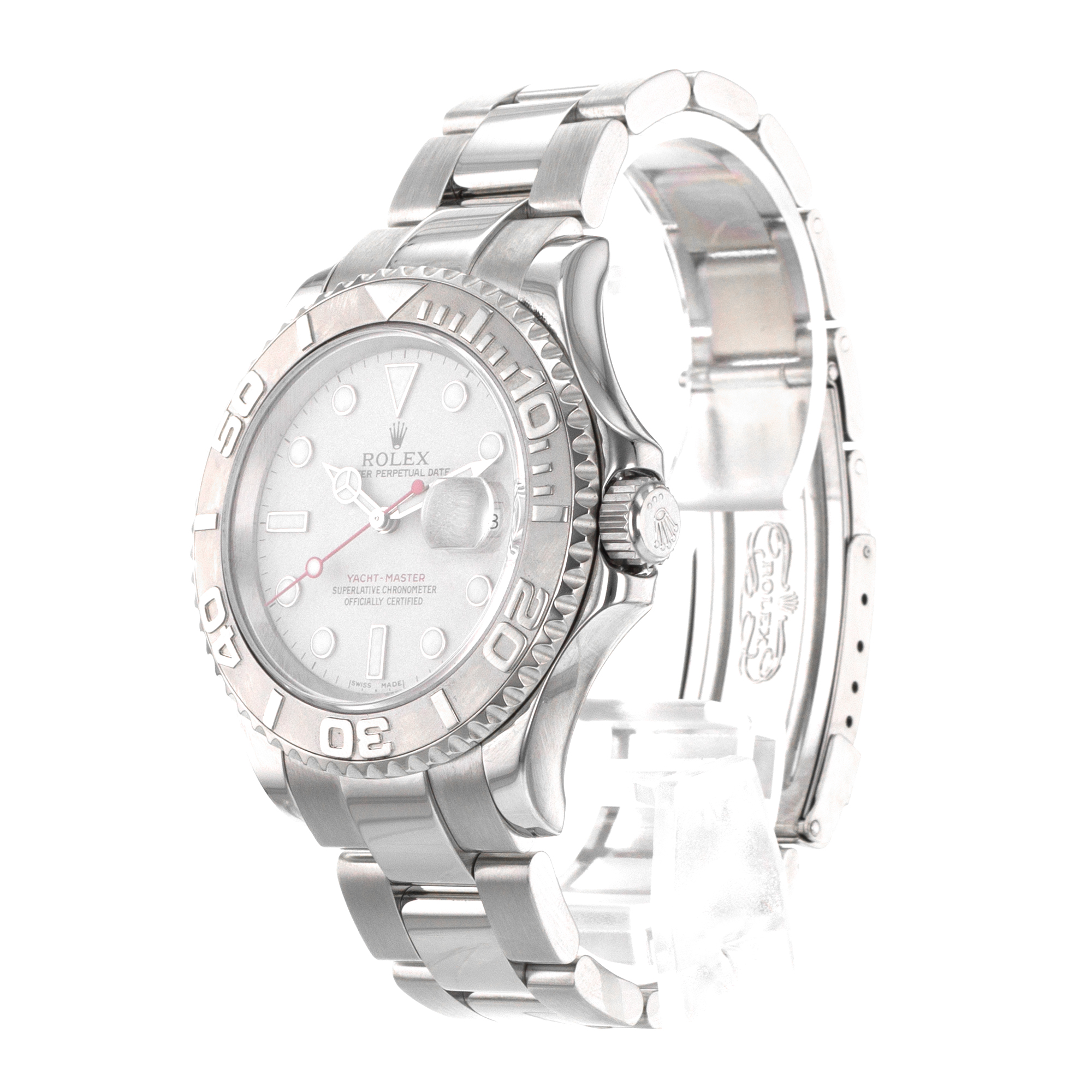 Rolex Yacht-Master 40 16622 Platinum Bezel Silver Steel Oyster Mens Watch 2000 thumbnail 5