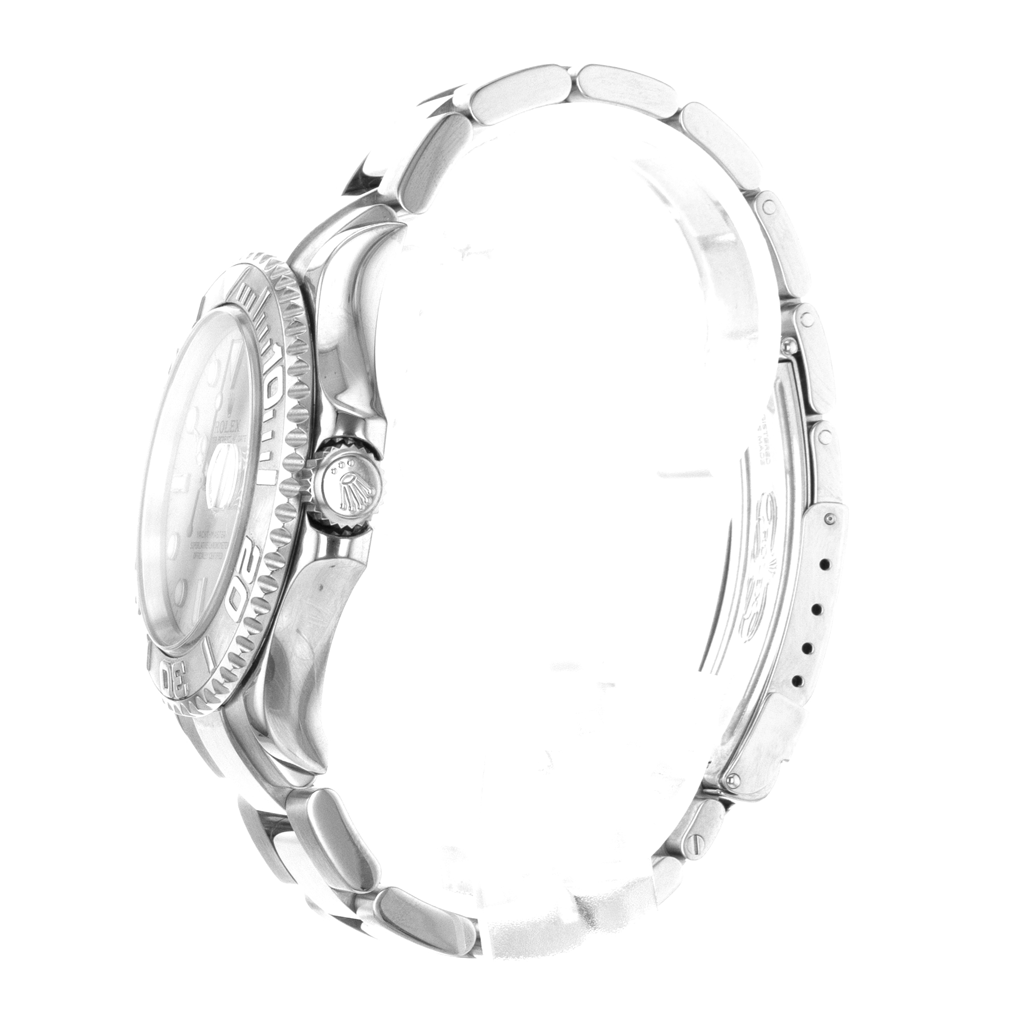 Rolex Yacht-Master 40 16622 Platinum Bezel Silver Steel Oyster Mens Watch 2000 thumbnail 6