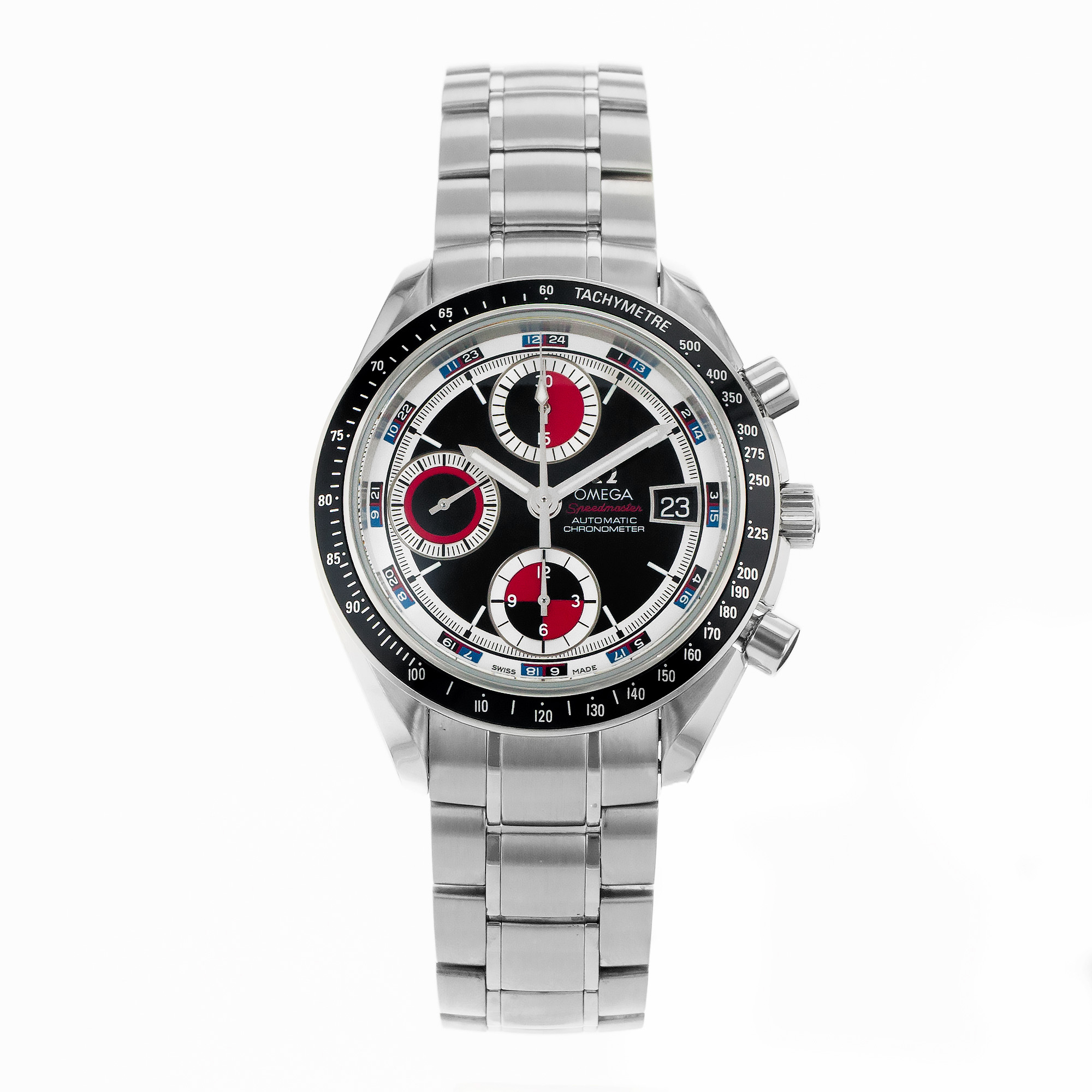 Omega Speedmaster Date 3210.52.00 40mm Casino Black Jack Red Mens Watch 2008 thumbnail 2