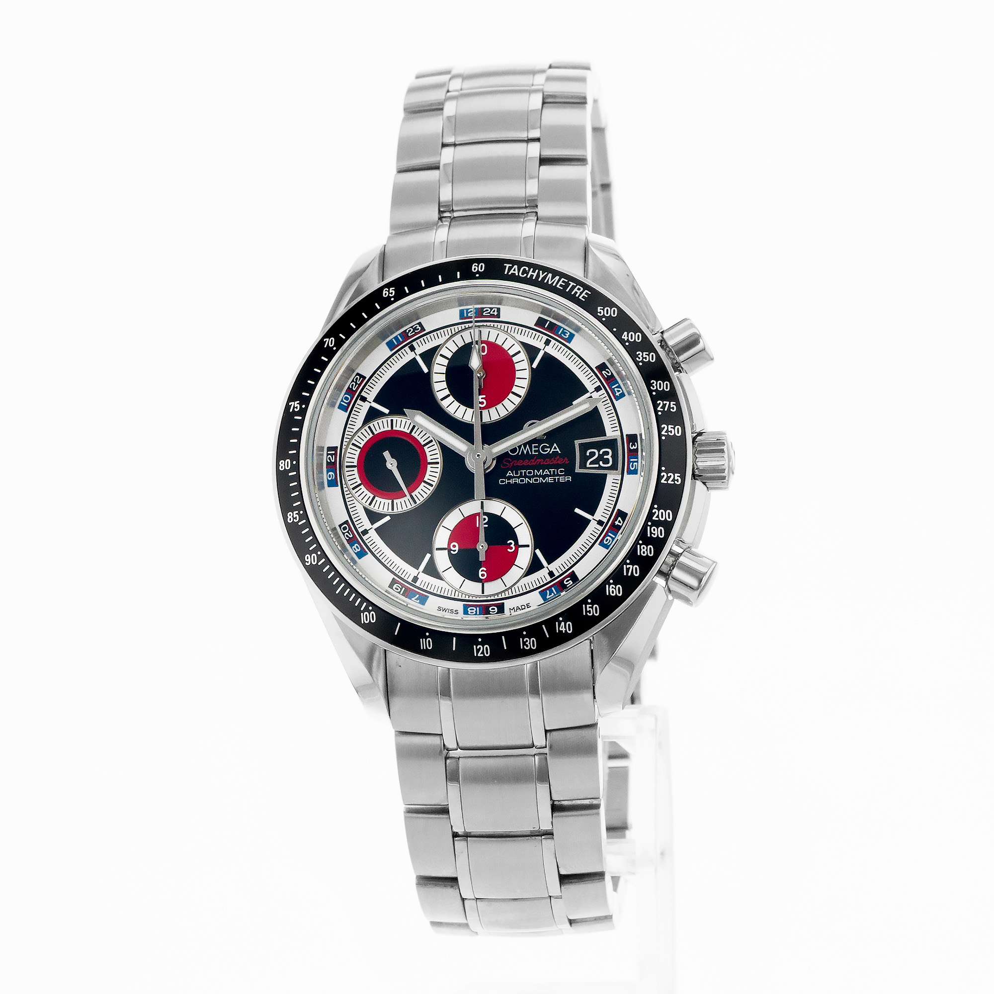 Omega Speedmaster Date 3210.52.00 40mm Casino Black Jack Red Mens Watch 2008 thumbnail 4