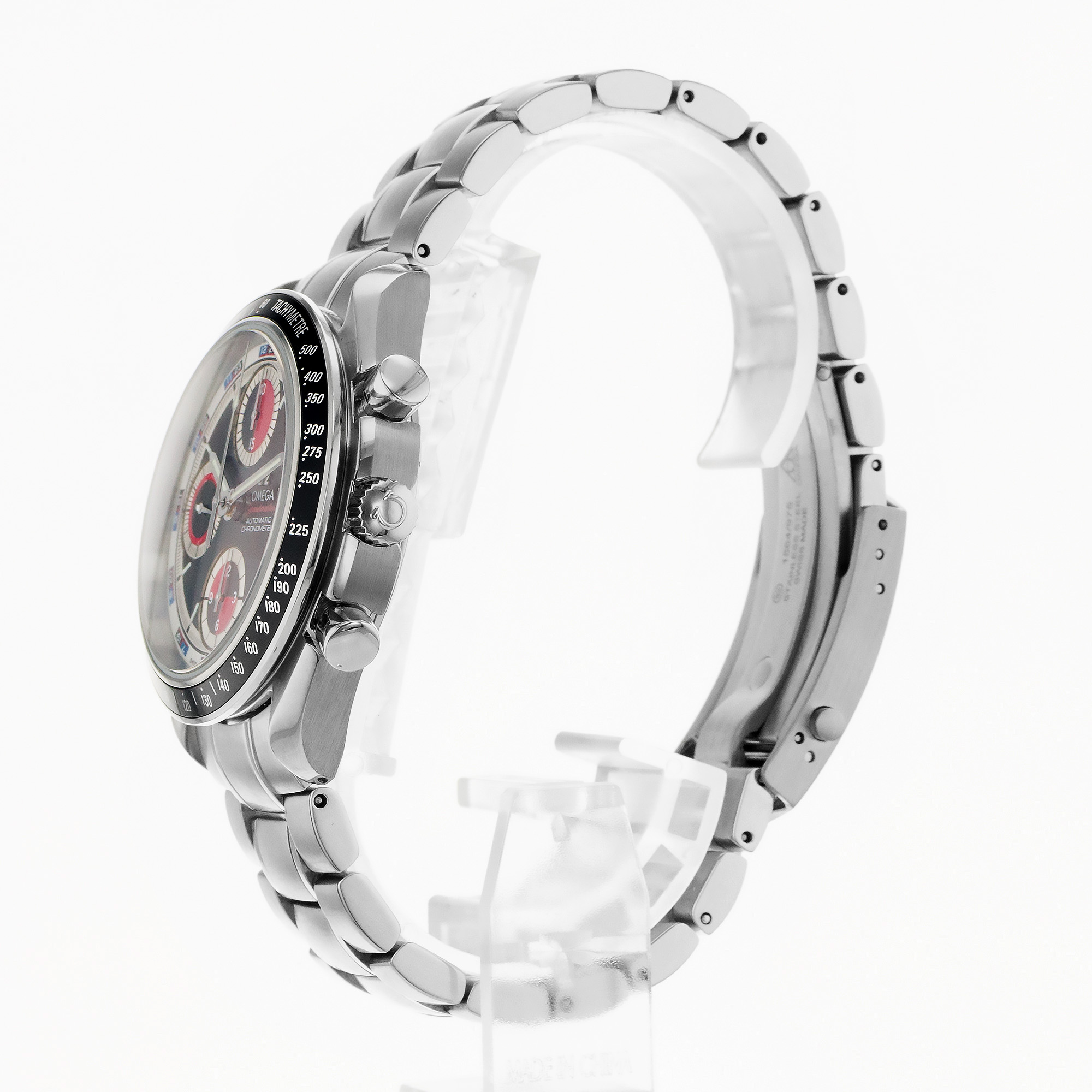 Omega Speedmaster Date 3210.52.00 40mm Casino Black Jack Red Mens Watch 2008 thumbnail 6