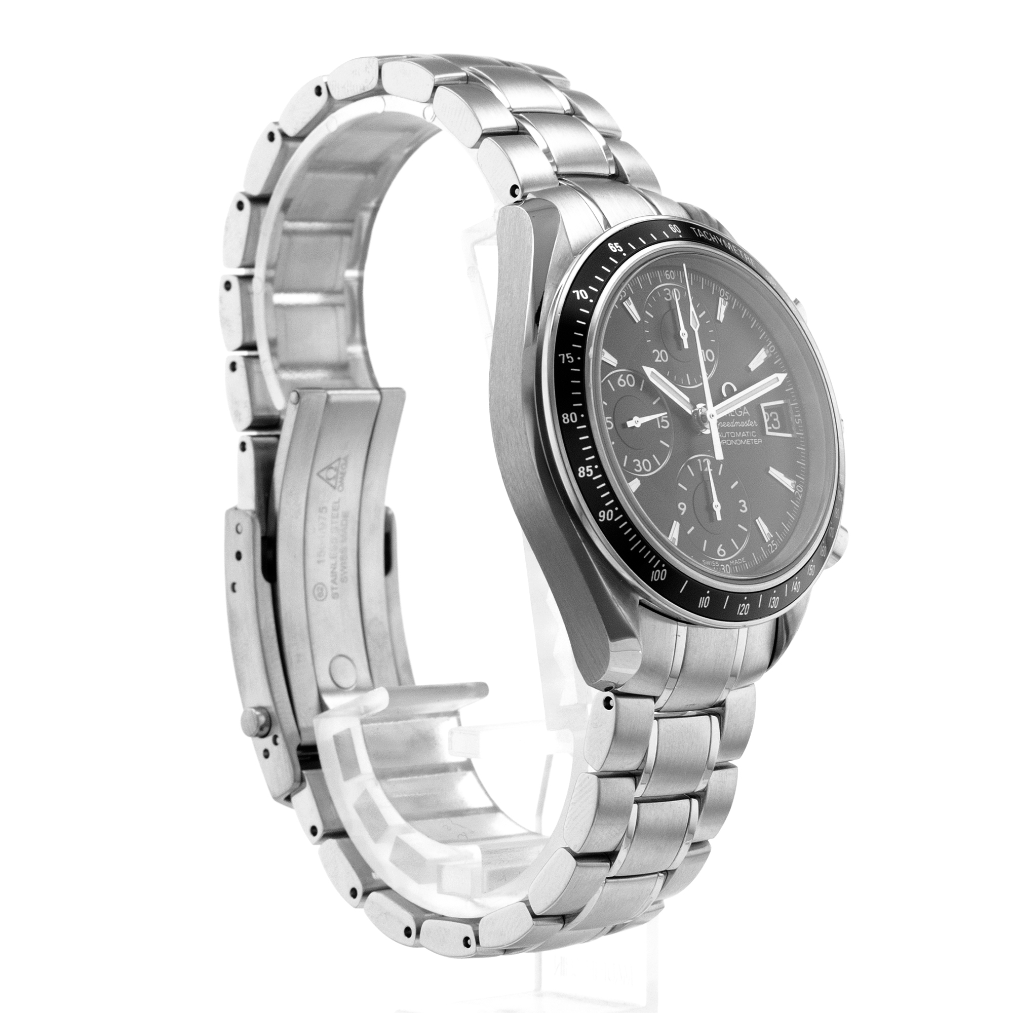 Omega Speedmaster Date 3210.50.00 40mm Black Index Chronograph Mens Watch 2011 thumbnail 8
