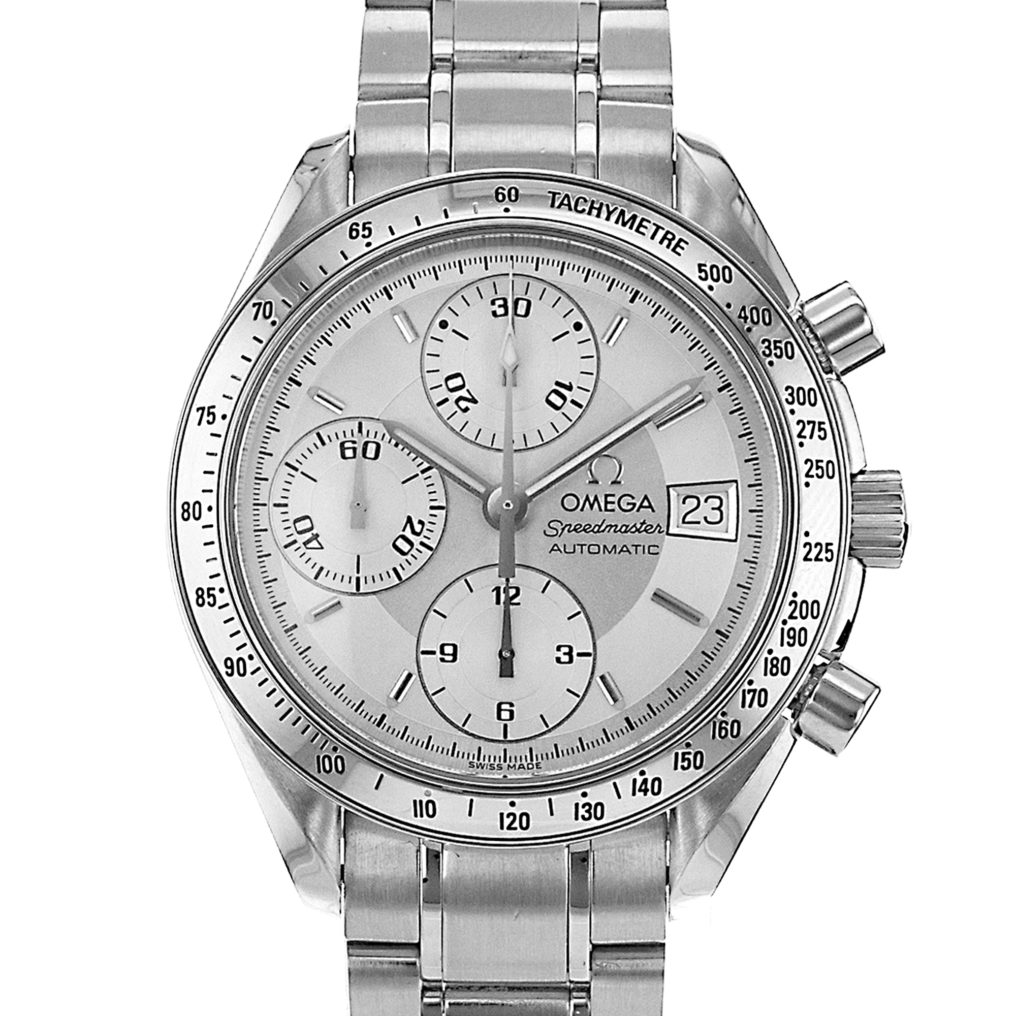 Omega Speedmaster Date 3513.30 39mm White Chronograph Steel Mens Watch 2000 thumbnail 1