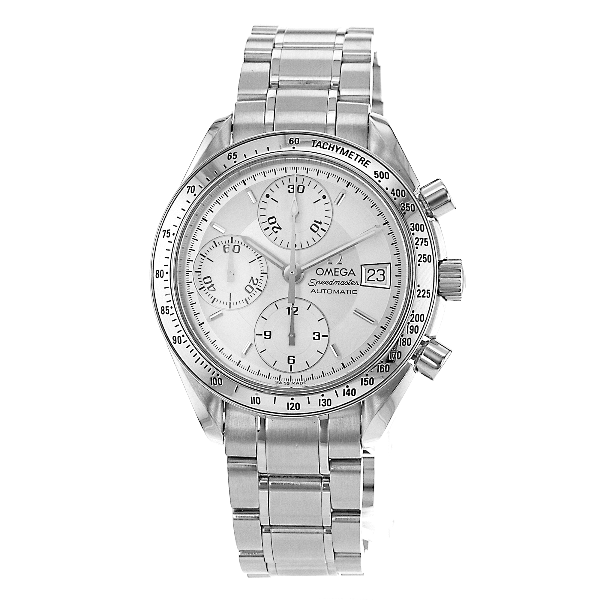 Omega Speedmaster Date 3513.30 39mm White Chronograph Steel Mens Watch 2000 thumbnail 3