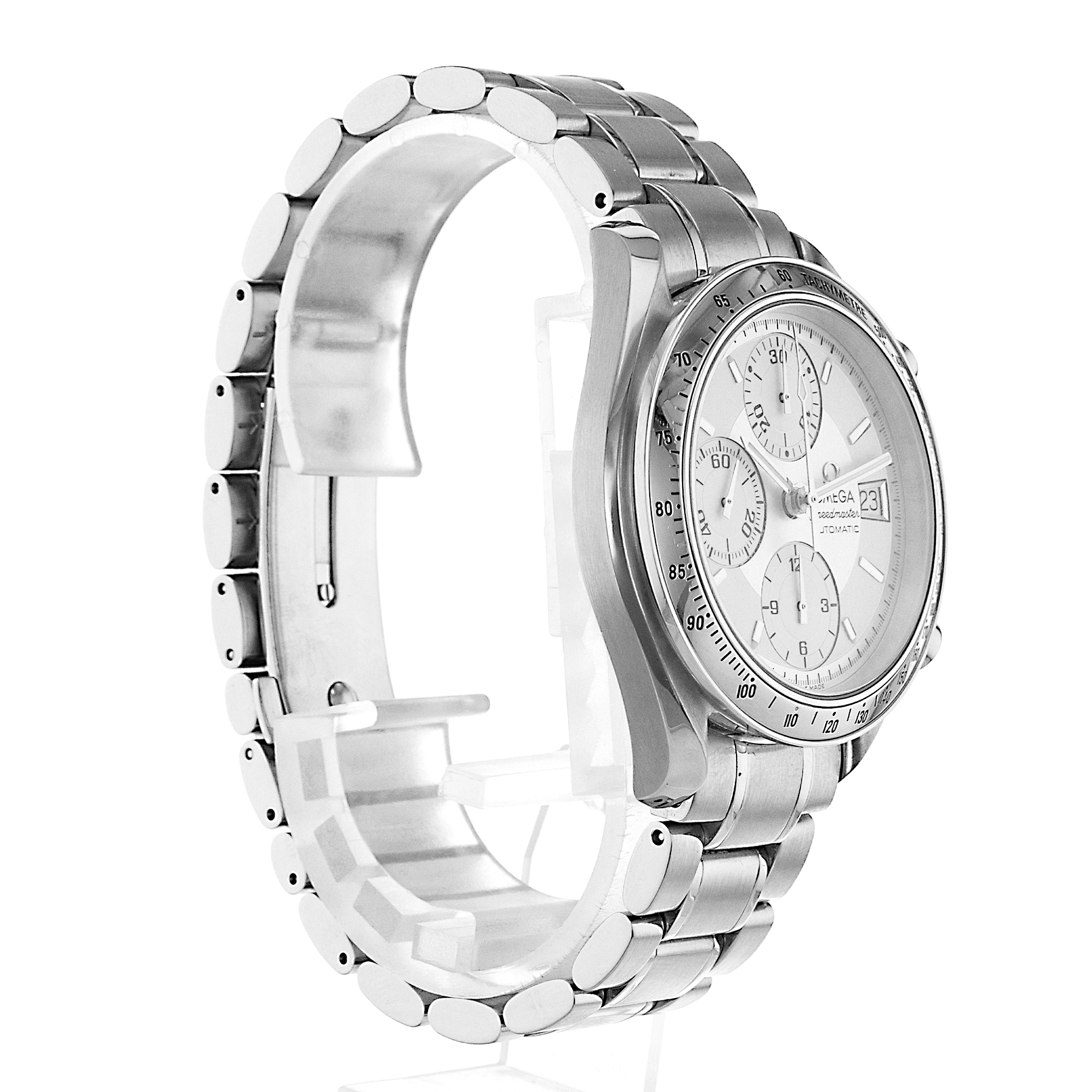 Omega Speedmaster Date 3513.30 39mm White Chronograph Steel Mens Watch 2000 thumbnail 7