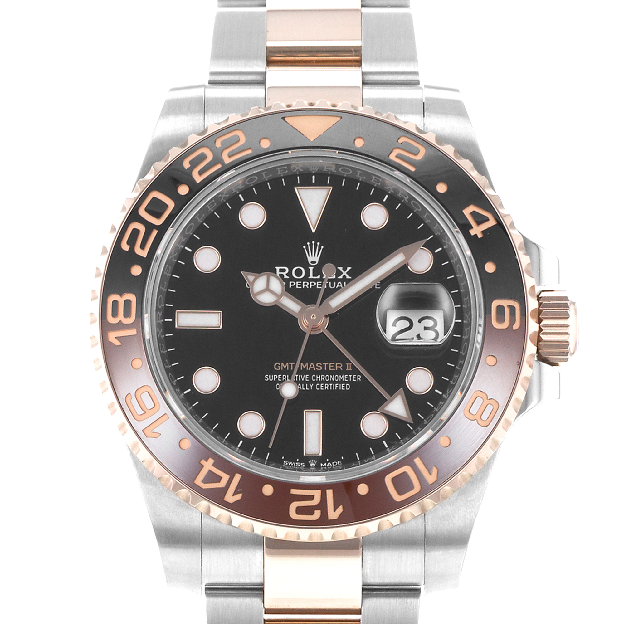 Rolex GMT-Master II 126711CHNR 40mm Rootbeer Orange Black Steel Mens Watch 2023 thumbnail 1