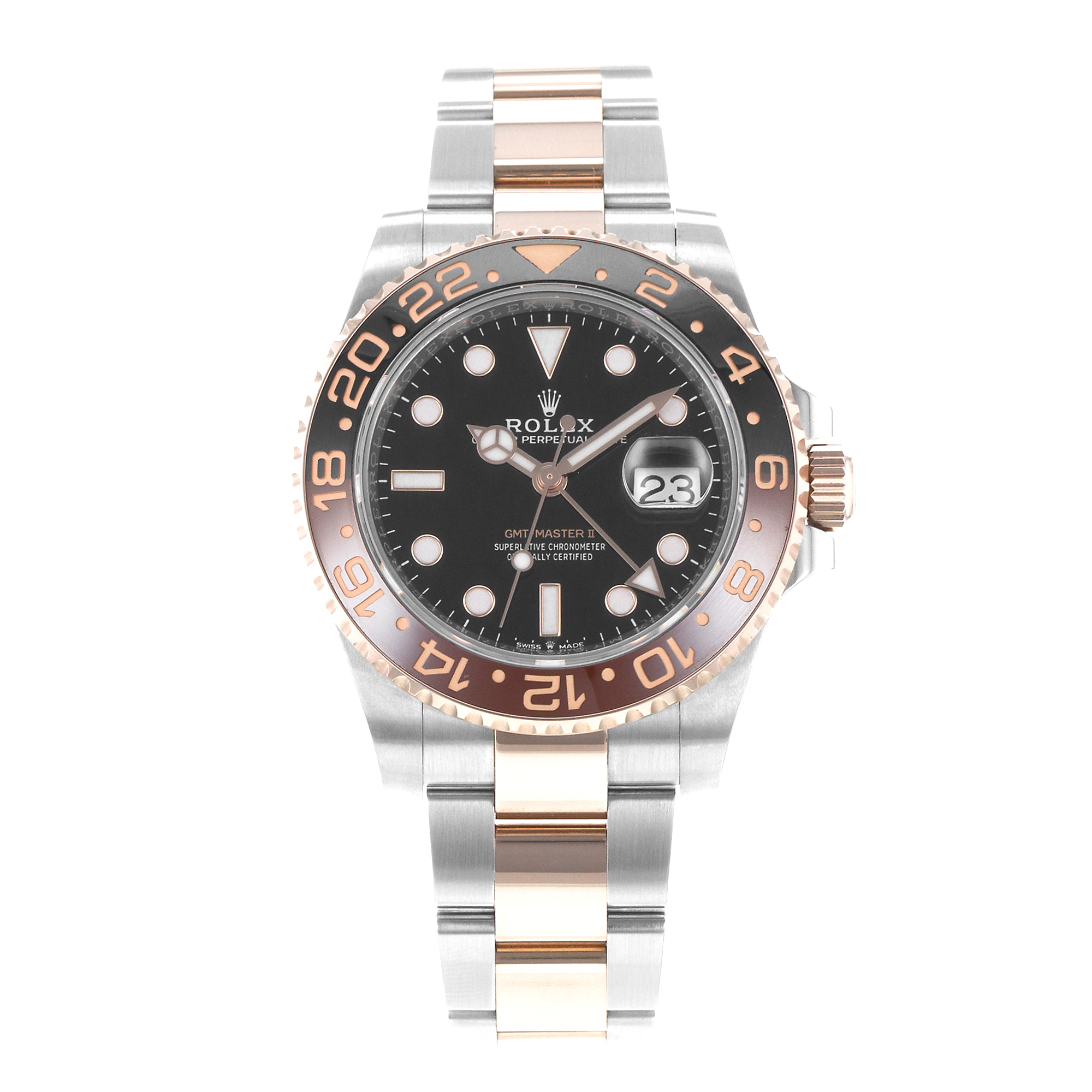 Rolex GMT-Master II 126711CHNR 40mm Rootbeer Orange Black Steel Mens Watch 2023 thumbnail 2