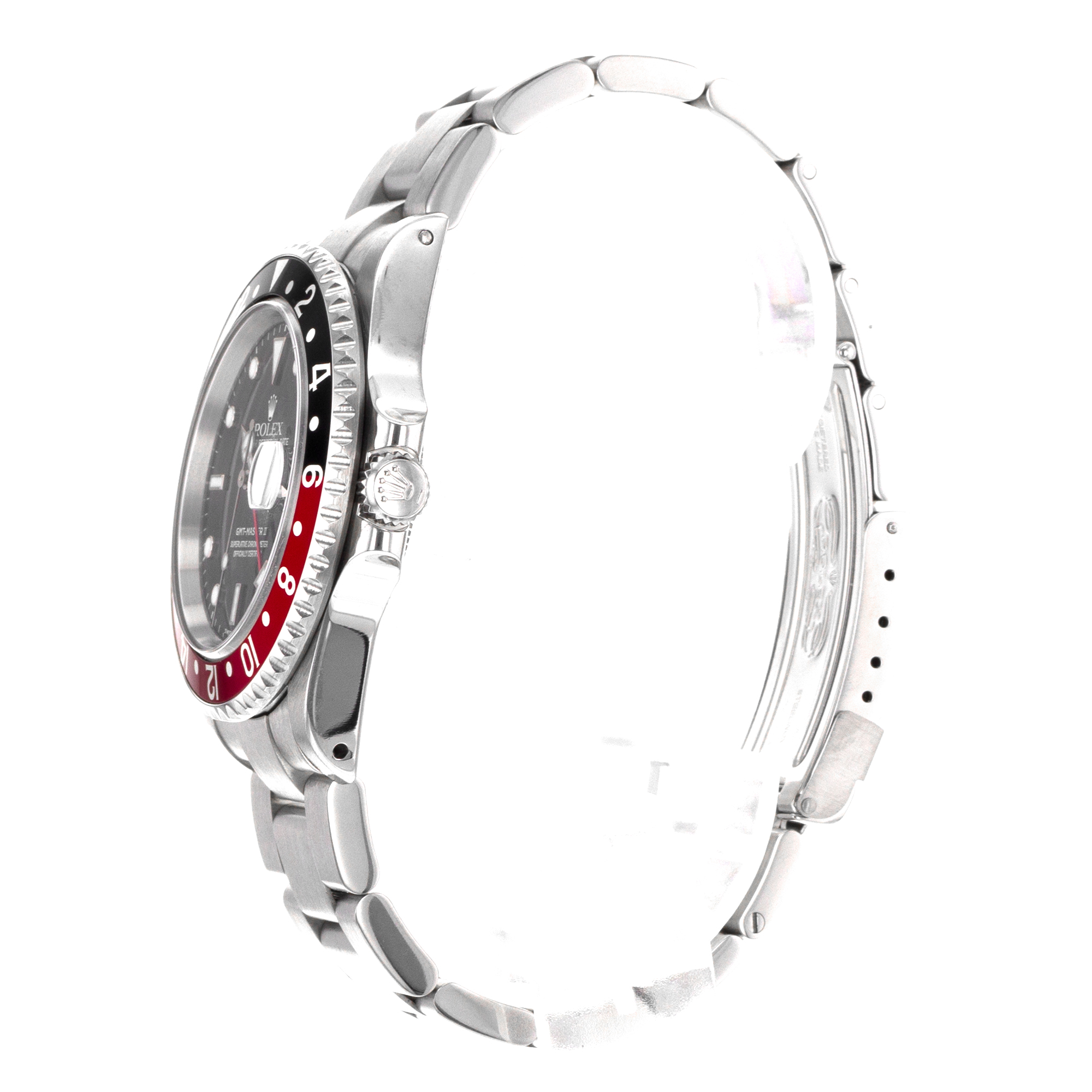 Rolex GMT-Master II 16710 40mm Coke Black Red Steel Oyster Mens Watch 1999 thumbnail 5