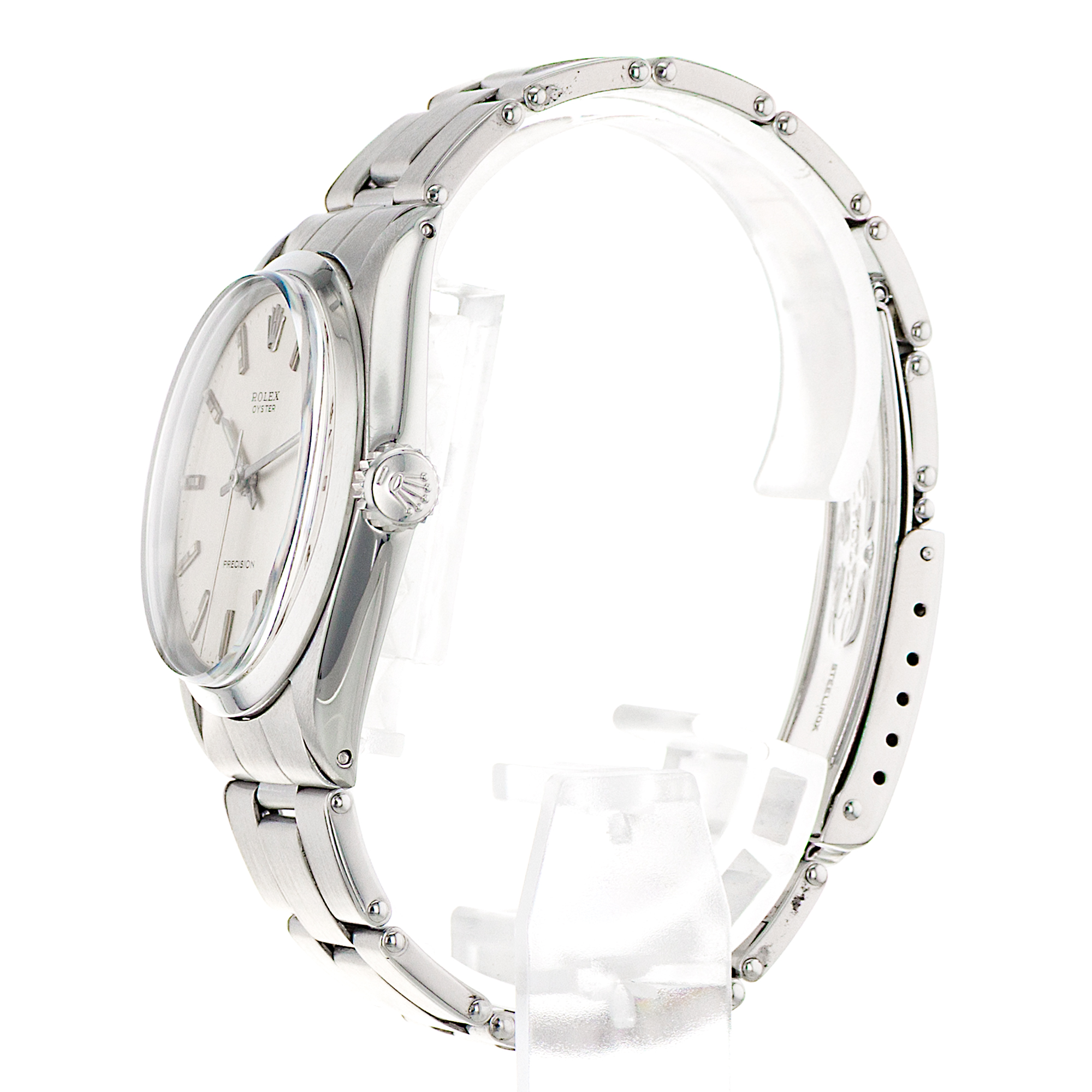 Rolex Oyster Precision 6426 34mm Silver Index Steel Oyster Vintage Mens Watch thumbnail 5