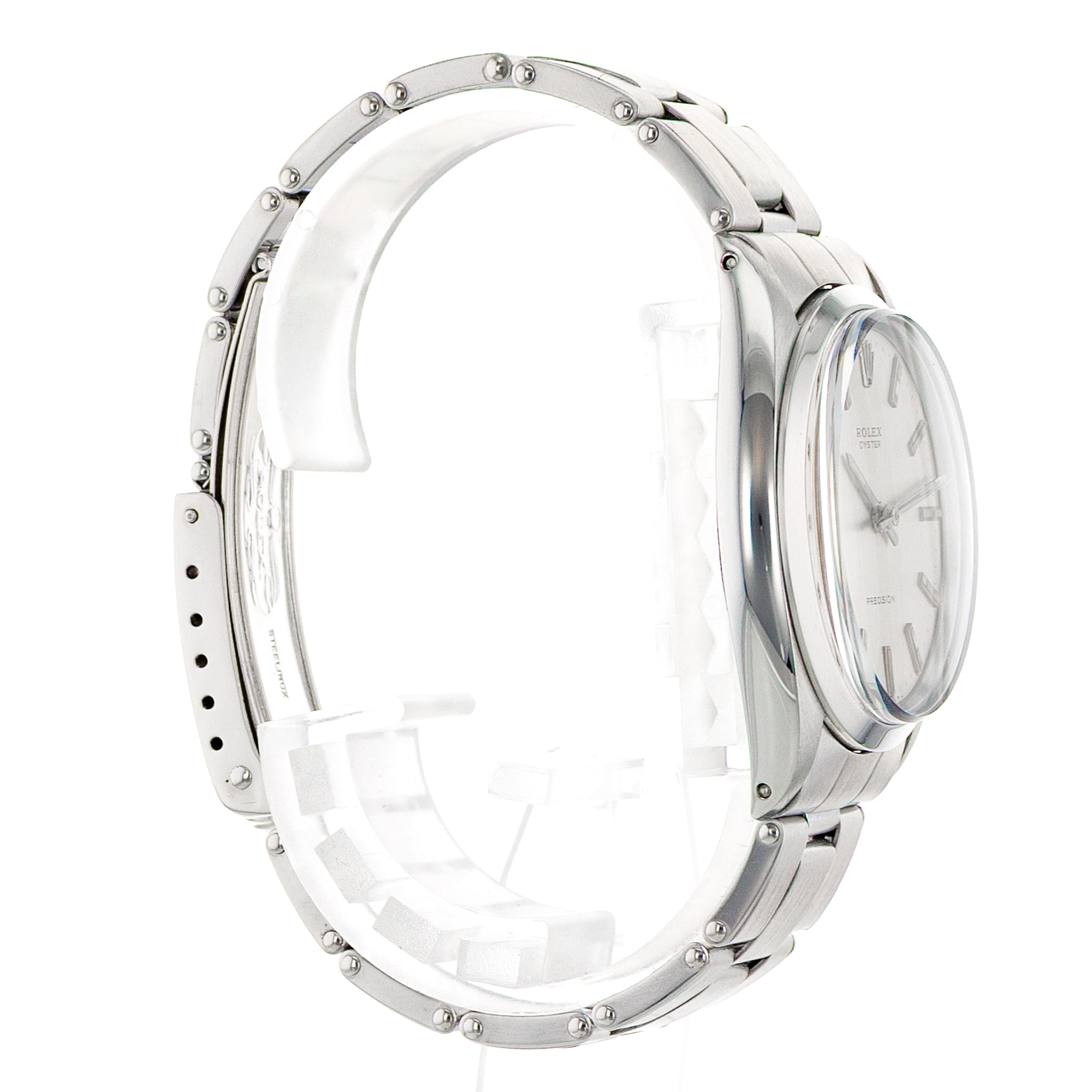 Rolex Oyster Precision 6426 34mm Silver Index Steel Oyster Vintage Mens Watch thumbnail 6