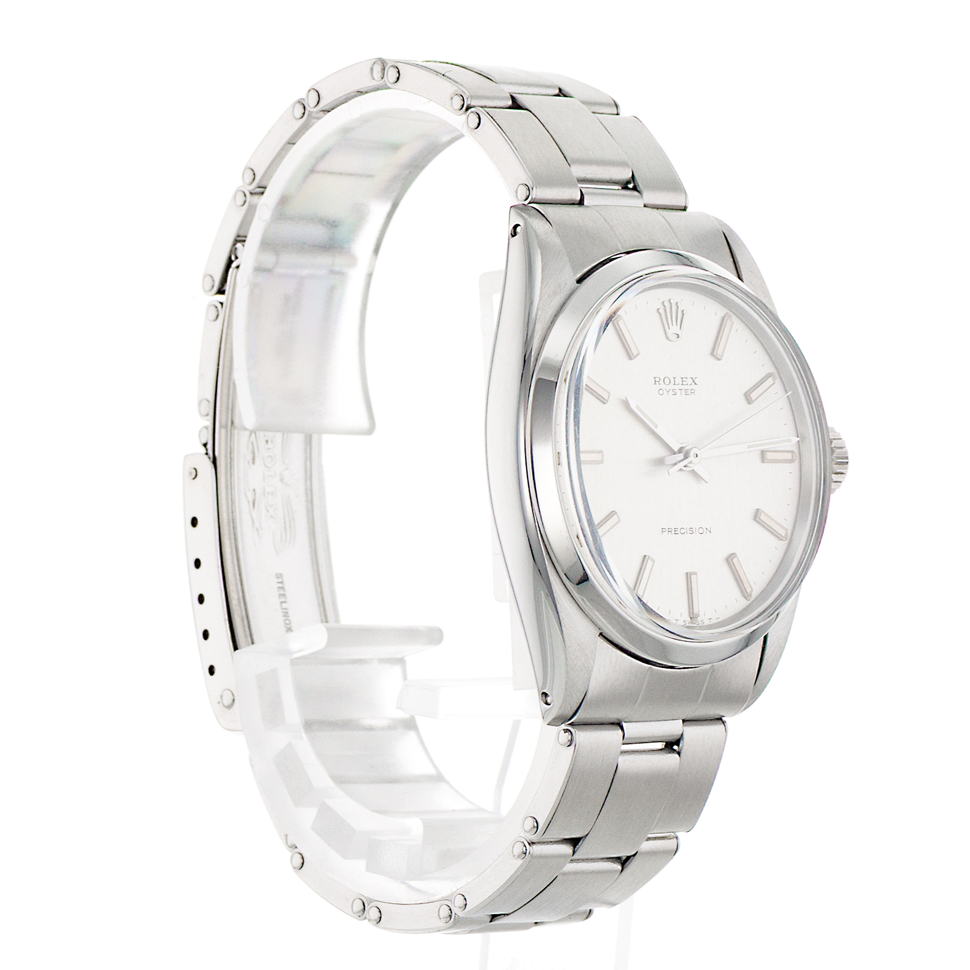 Rolex Oyster Precision 6426 34mm Silver Index Steel Oyster Vintage Mens Watch thumbnail 7