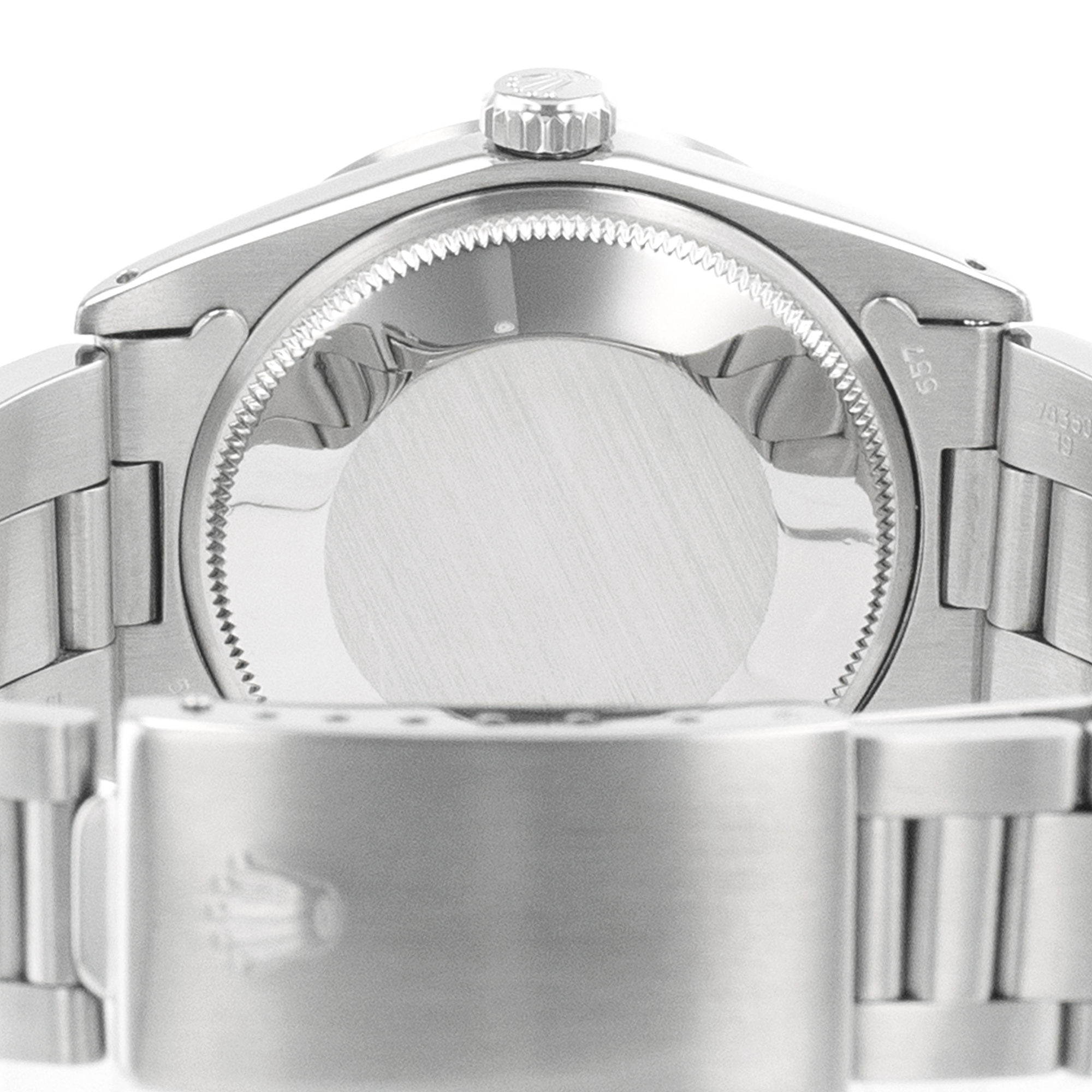 Rolex Date 1501 34mm Silver Index Engine Turned Steel Oyster Mens Watch thumbnail 10