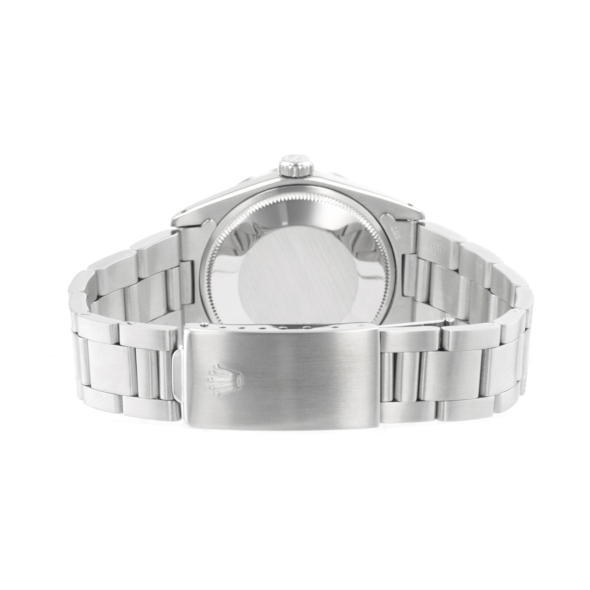 Rolex Date 1501 34mm Silver Index Engine Turned Steel Oyster Mens Watch thumbnail 9