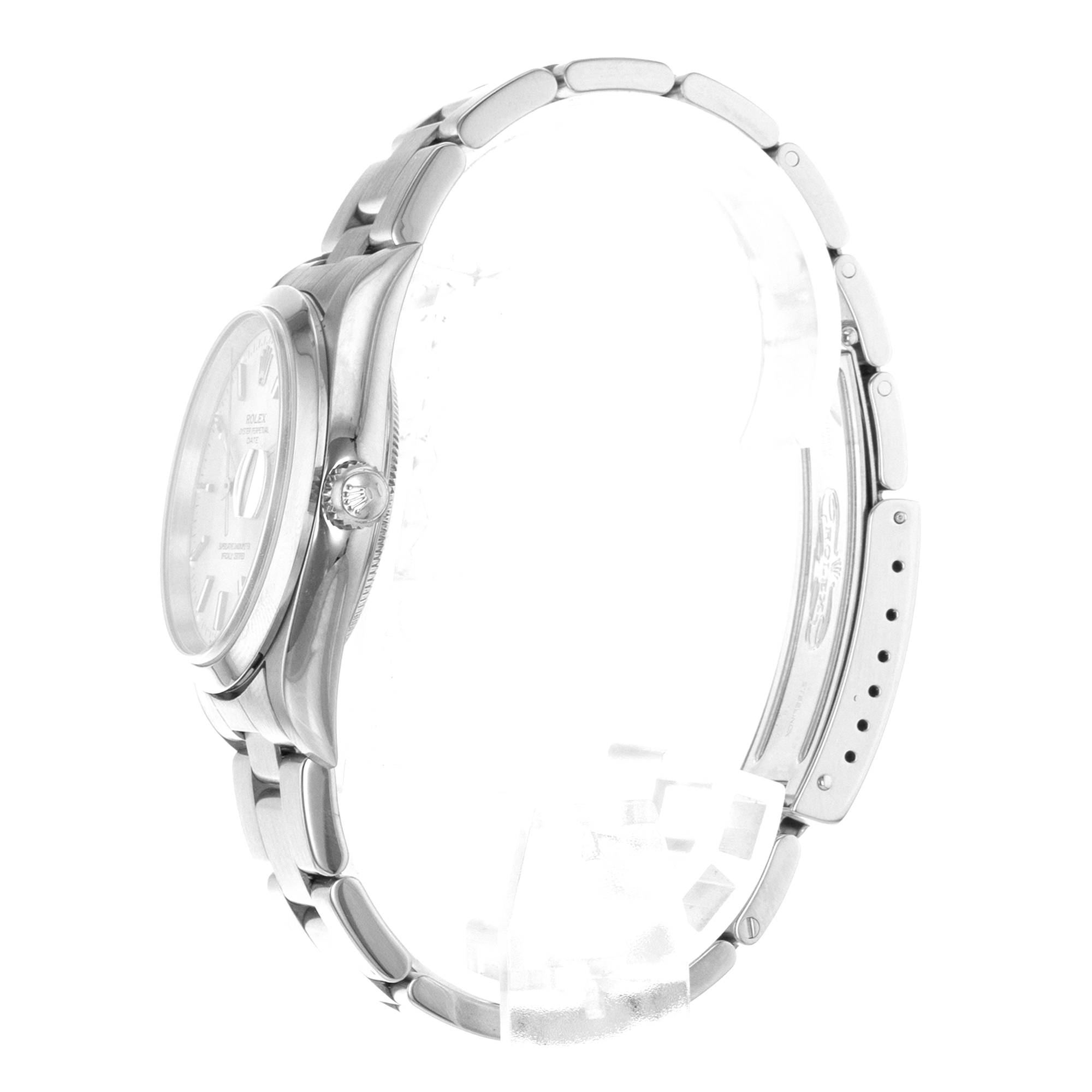 Rolex Oyster Perpetual Date 15200 34mm Silver Index Steel Oyster Mens Watch thumbnail 6