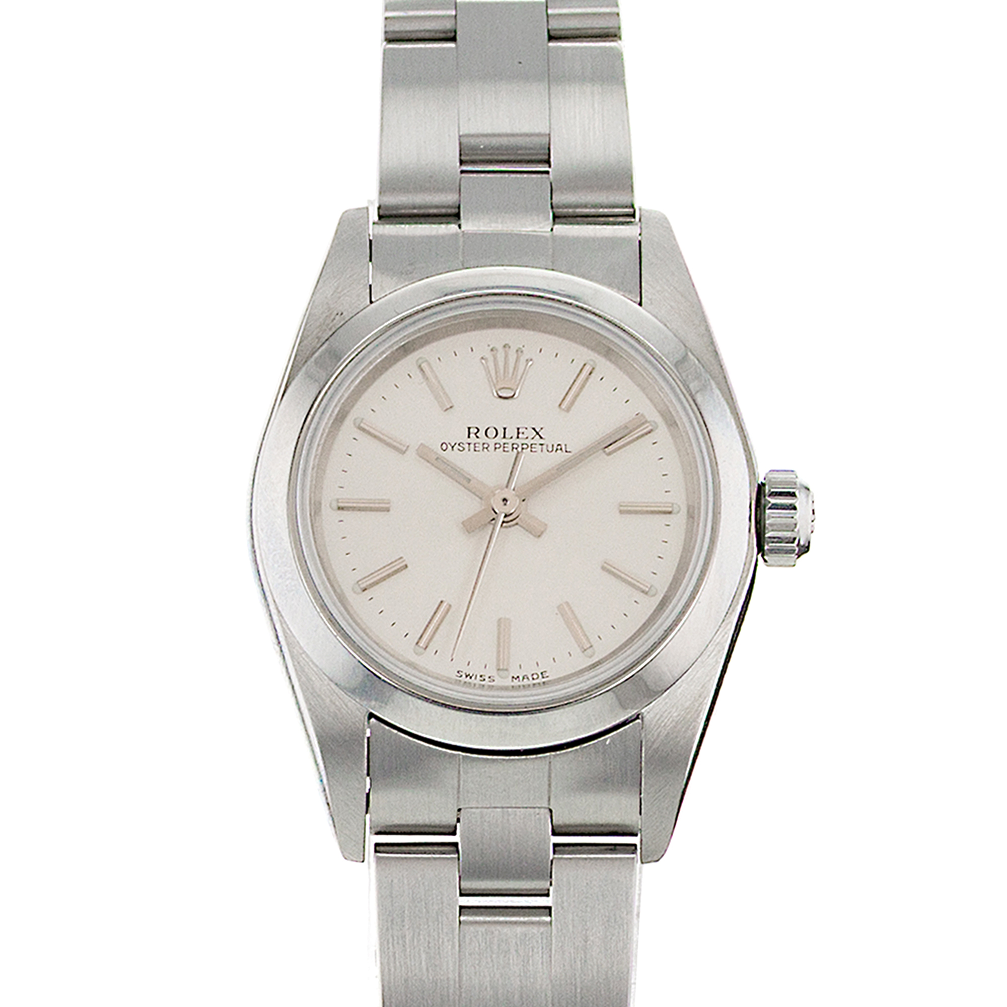 Rolex Oyster Perpetual 67180 24mm Steel Index Oyster Automatic Mens Watch thumbnail 1