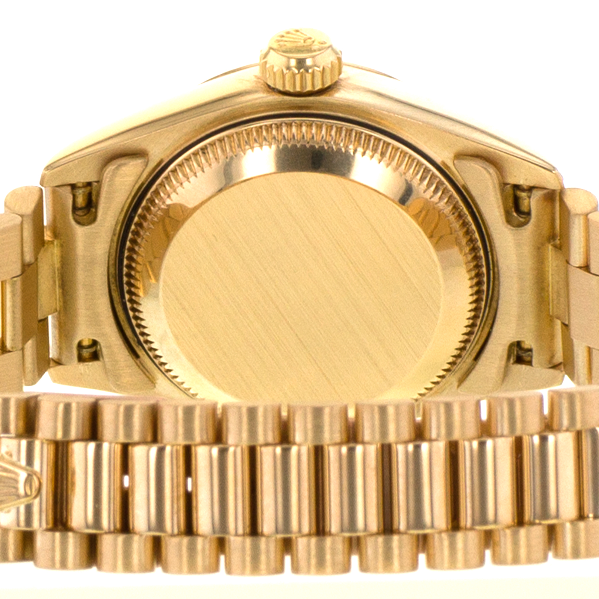 Rolex Datejust 69178 26mm Big Factory Diamond President Yellow Gold Ladies Watch thumbnail 10