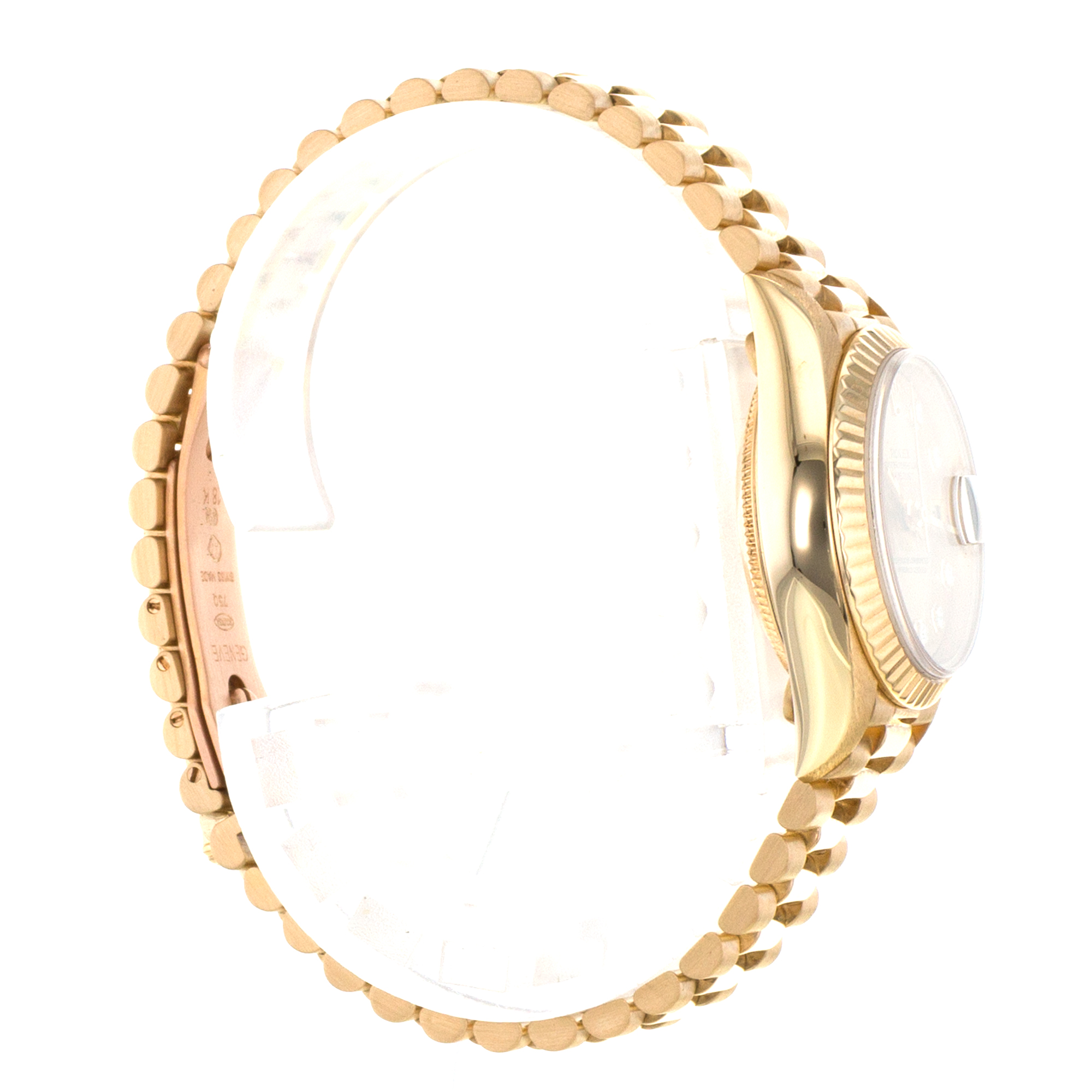 Rolex Datejust 69178 26mm Big Factory Diamond President Yellow Gold Ladies Watch thumbnail 6