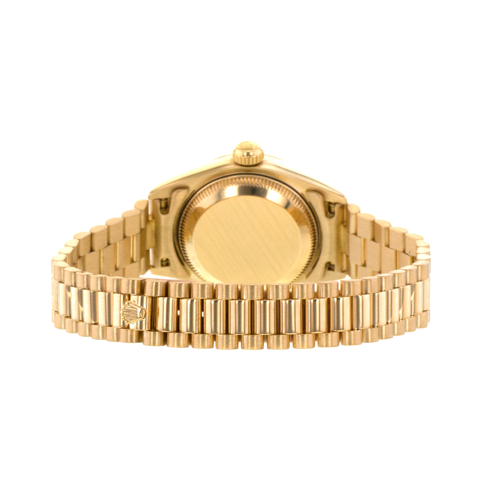 Rolex Datejust 69178 26mm Big Factory Diamond President Yellow Gold Ladies Watch thumbnail 9