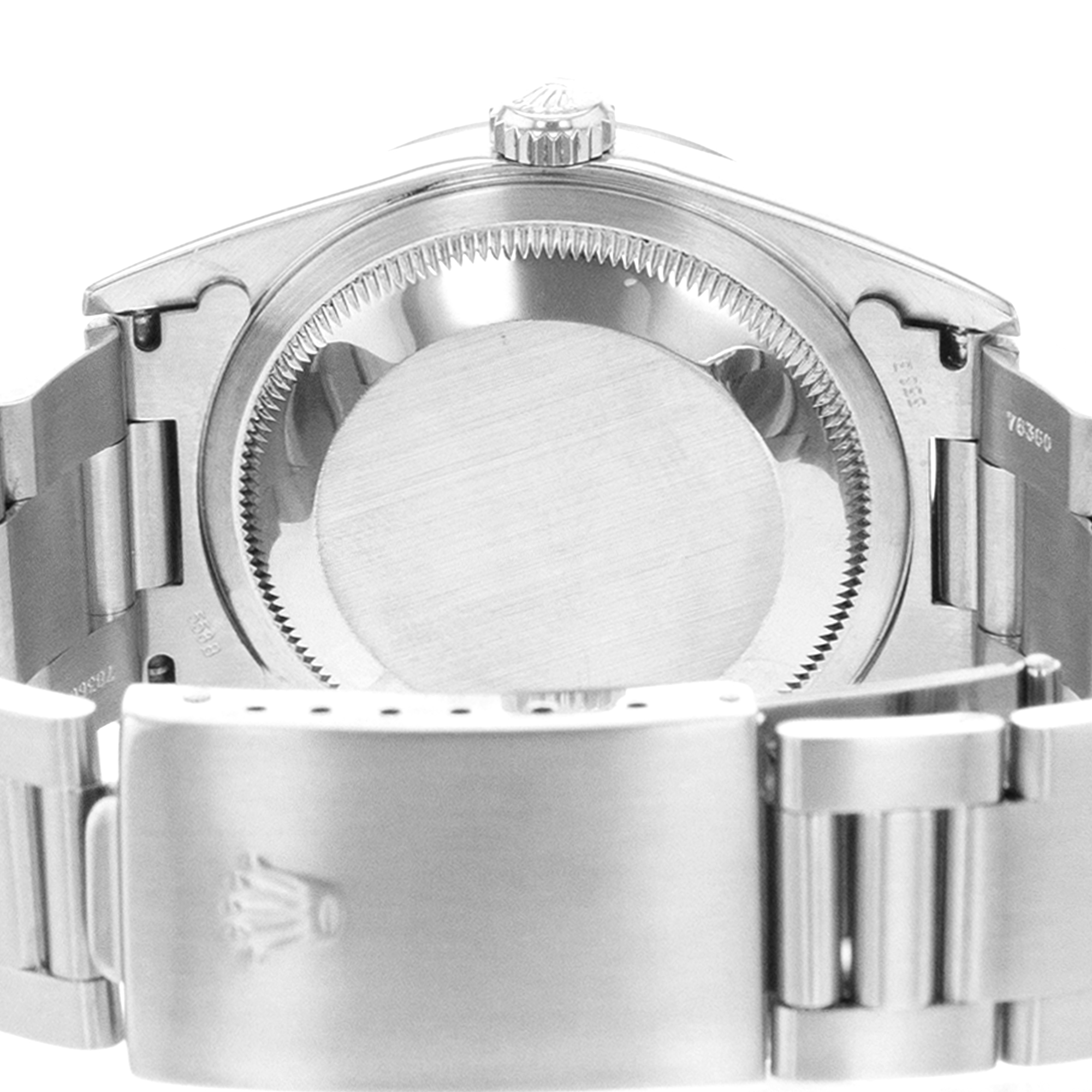 Rolex Datejust 36 16200 Vintage Grey Roman Smooth Oyster Steel Mens Watch 2003 thumbnail 10
