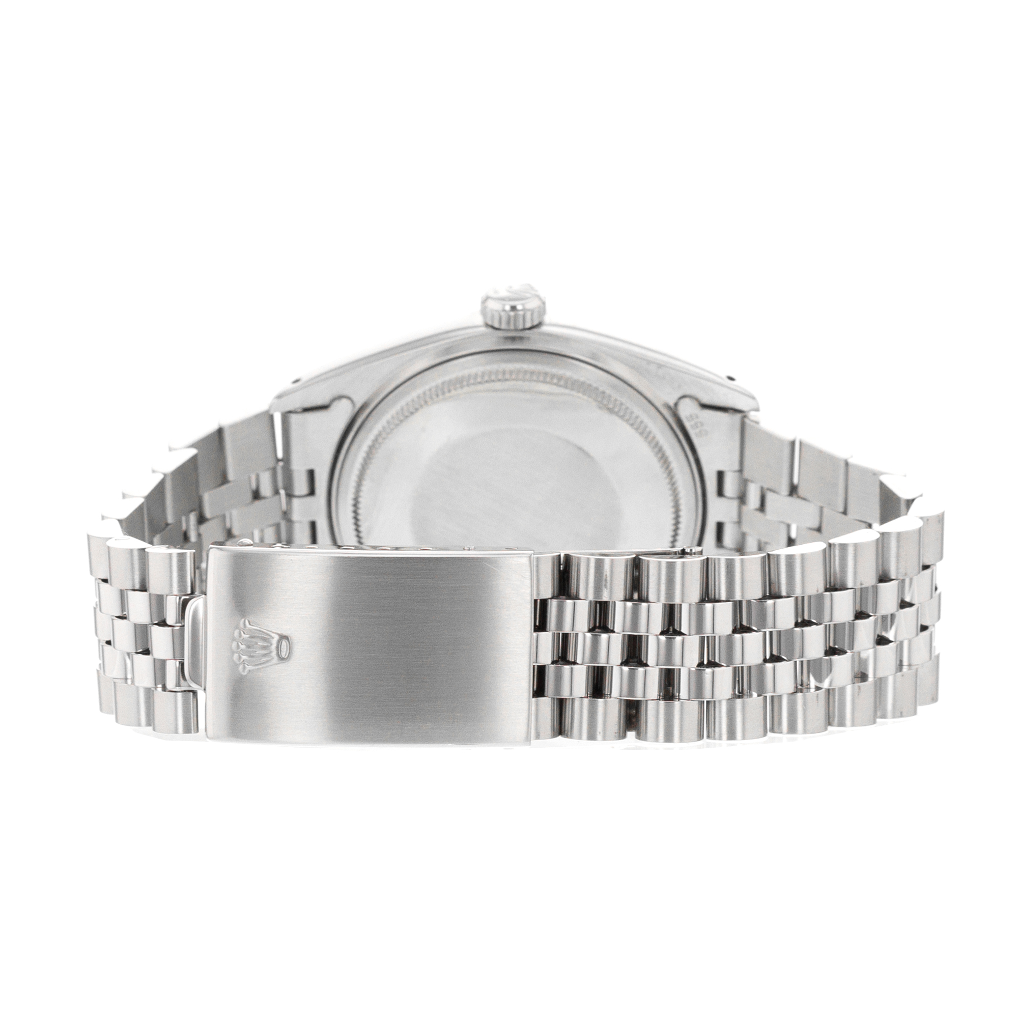 Rolex Datejust 36 16014 Vintage Silver Stick Steel White Gold Mens Watch 1979 thumbnail 9