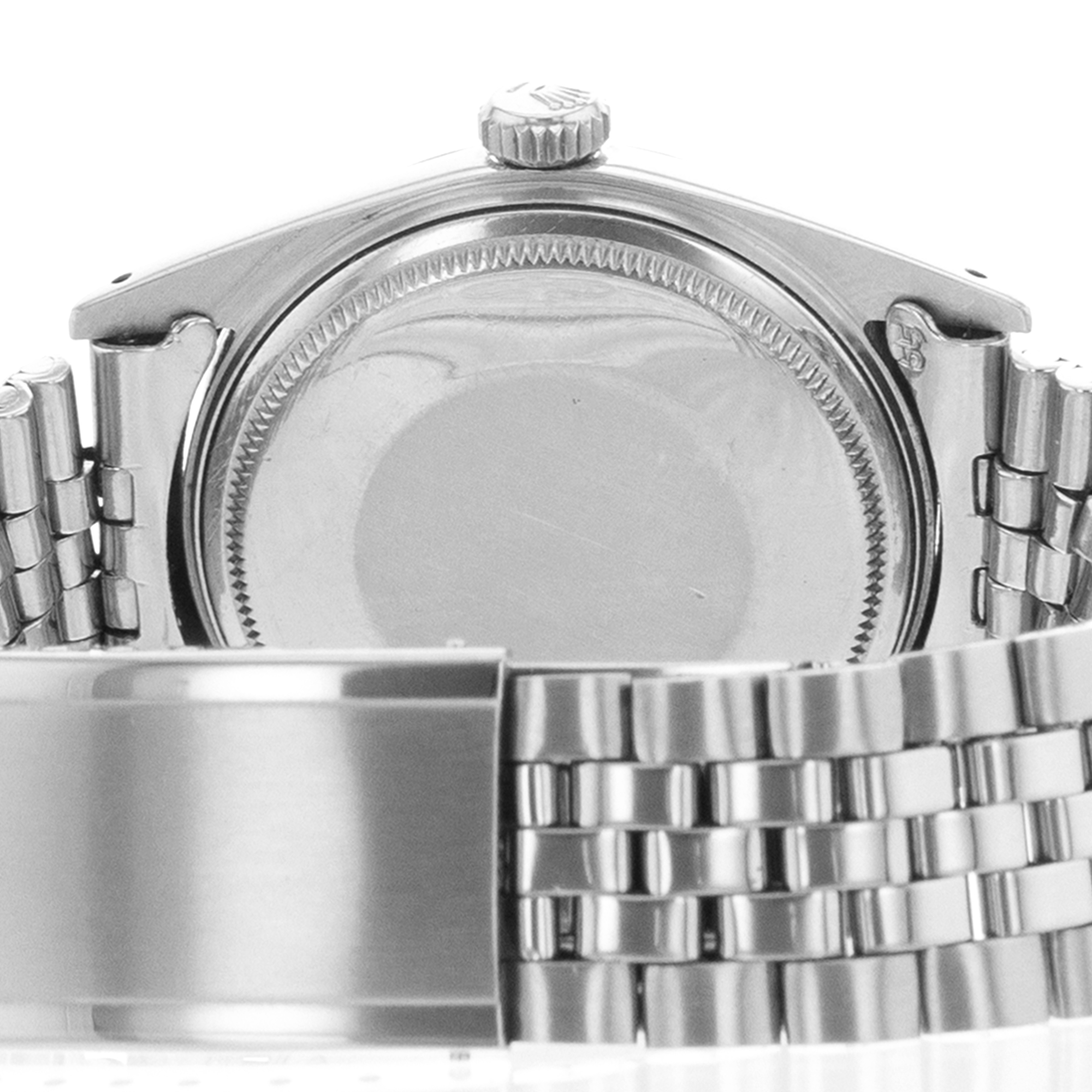 Rolex Datejust 36 1601 Silver Index Vintage Steel White Gold Mens Watch 1967 thumbnail 10