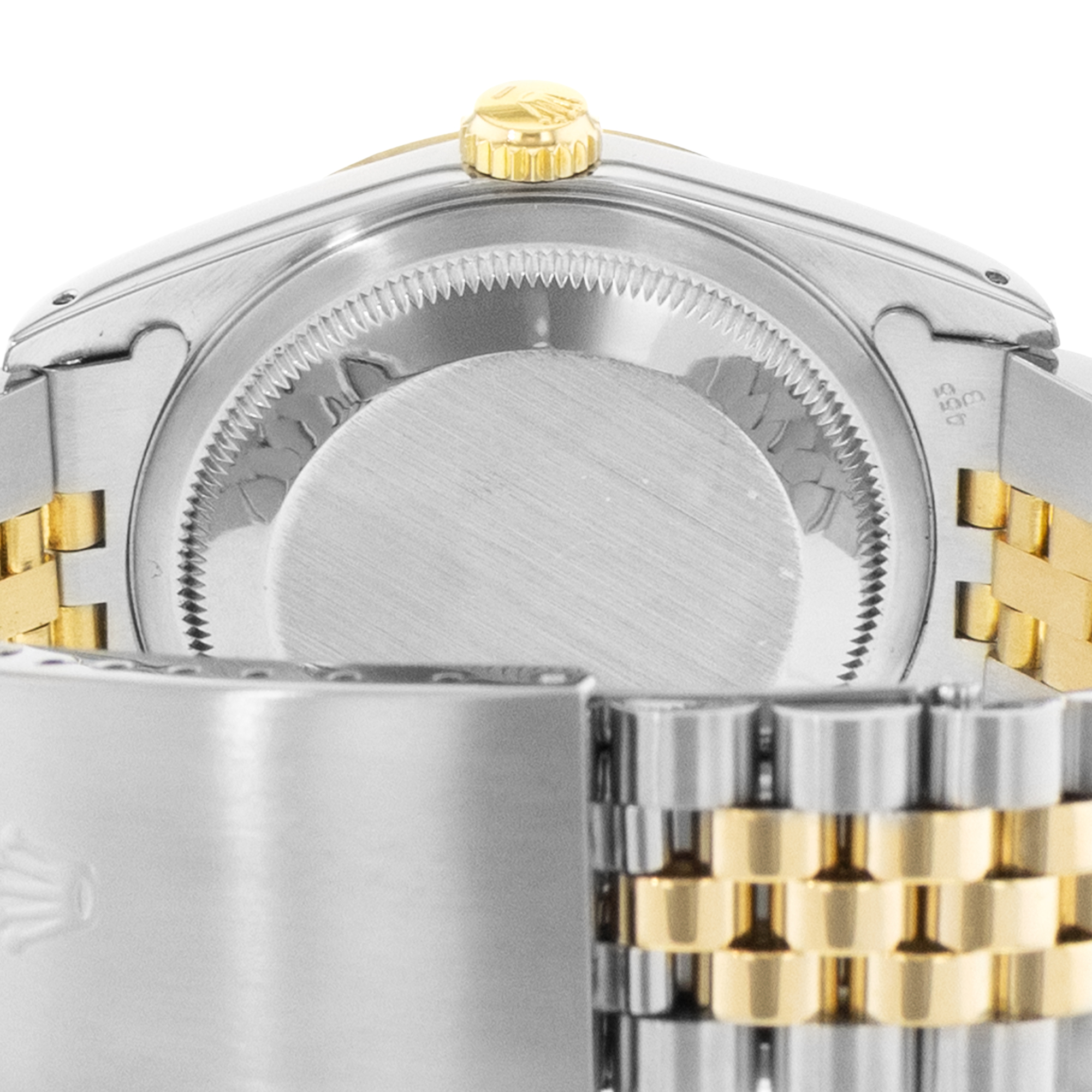 Rolex Datejust 36 16233 Champagne Index Steel Gold Fluted Jubilee Mens Watch thumbnail 10