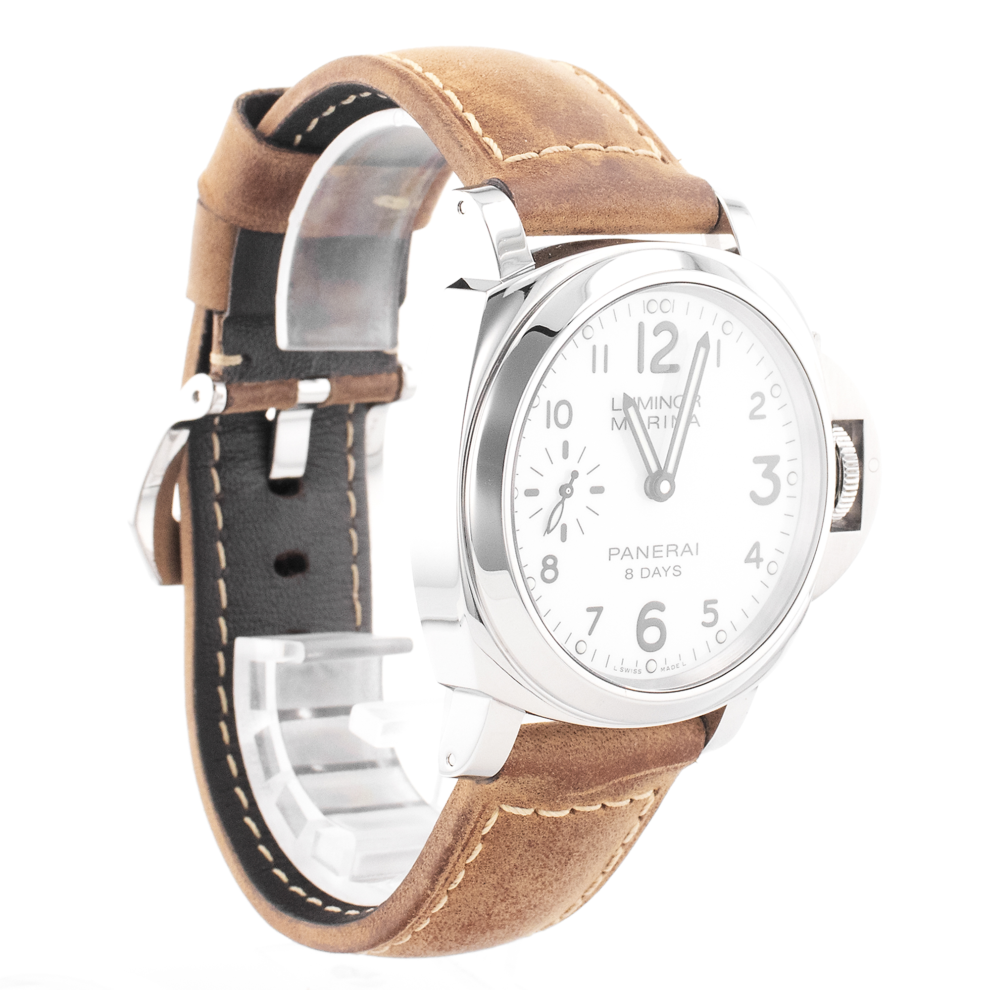 Panerai Luminor Marina 8 Days PAM00563 44mm Steel Manual Winding Mens Watch 2015 thumbnail 8