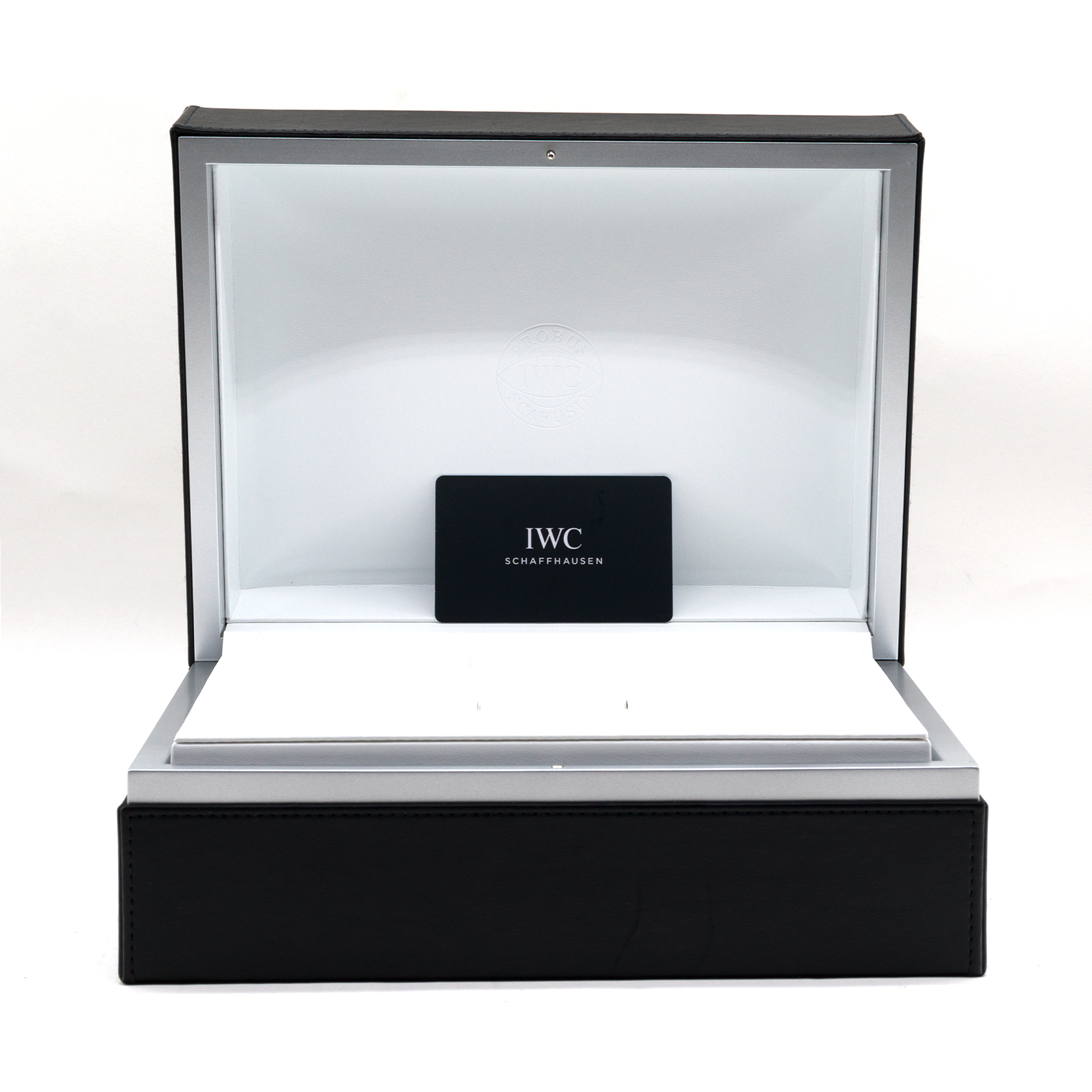 IWC Portuguese IW500710 7 Days 42mm Blue Steel Leather Automatic Mens Watch thumbnail 12