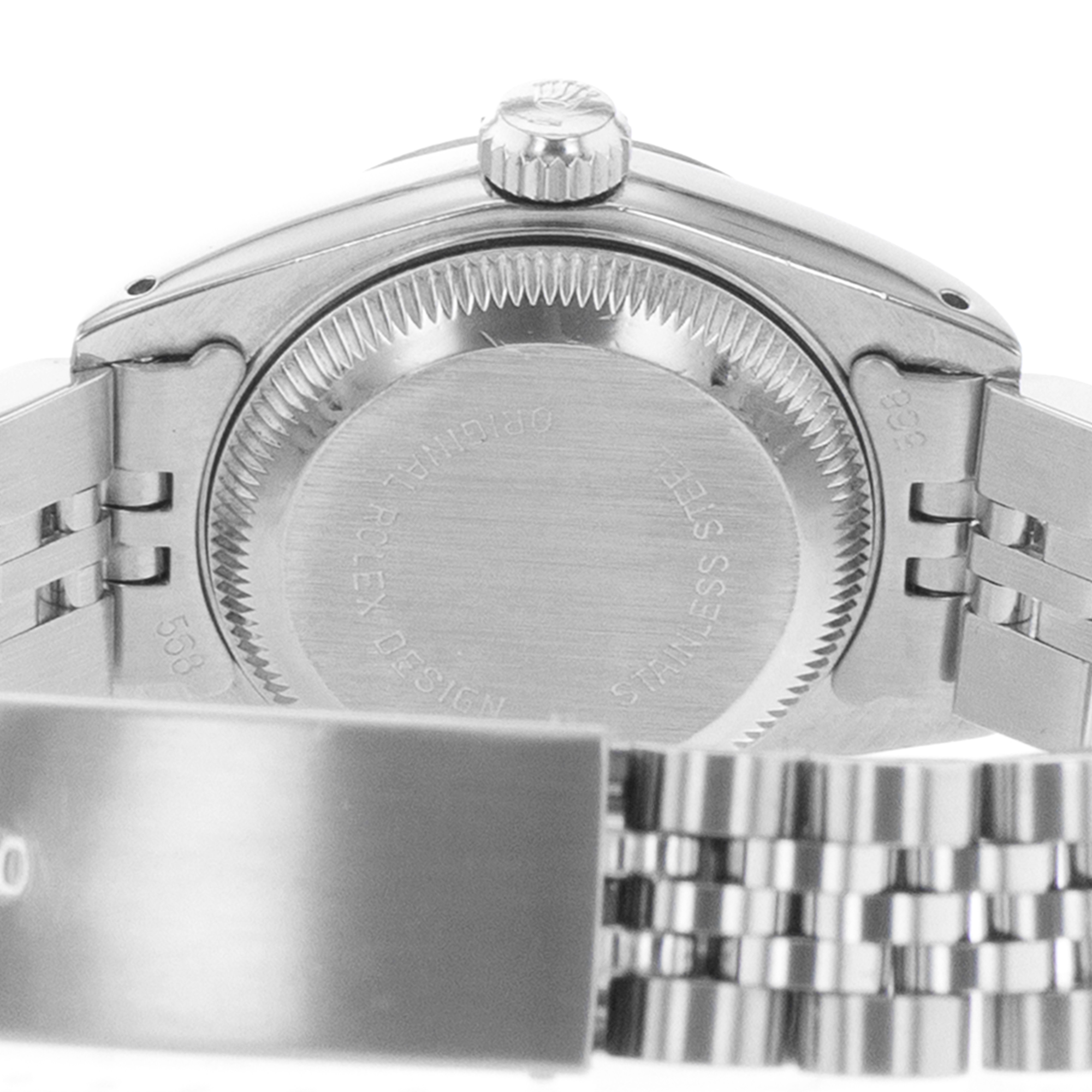 Rolex Datejust 26 69174 Silver Index Steel Jubilee White Gold Ladies Watch thumbnail 10