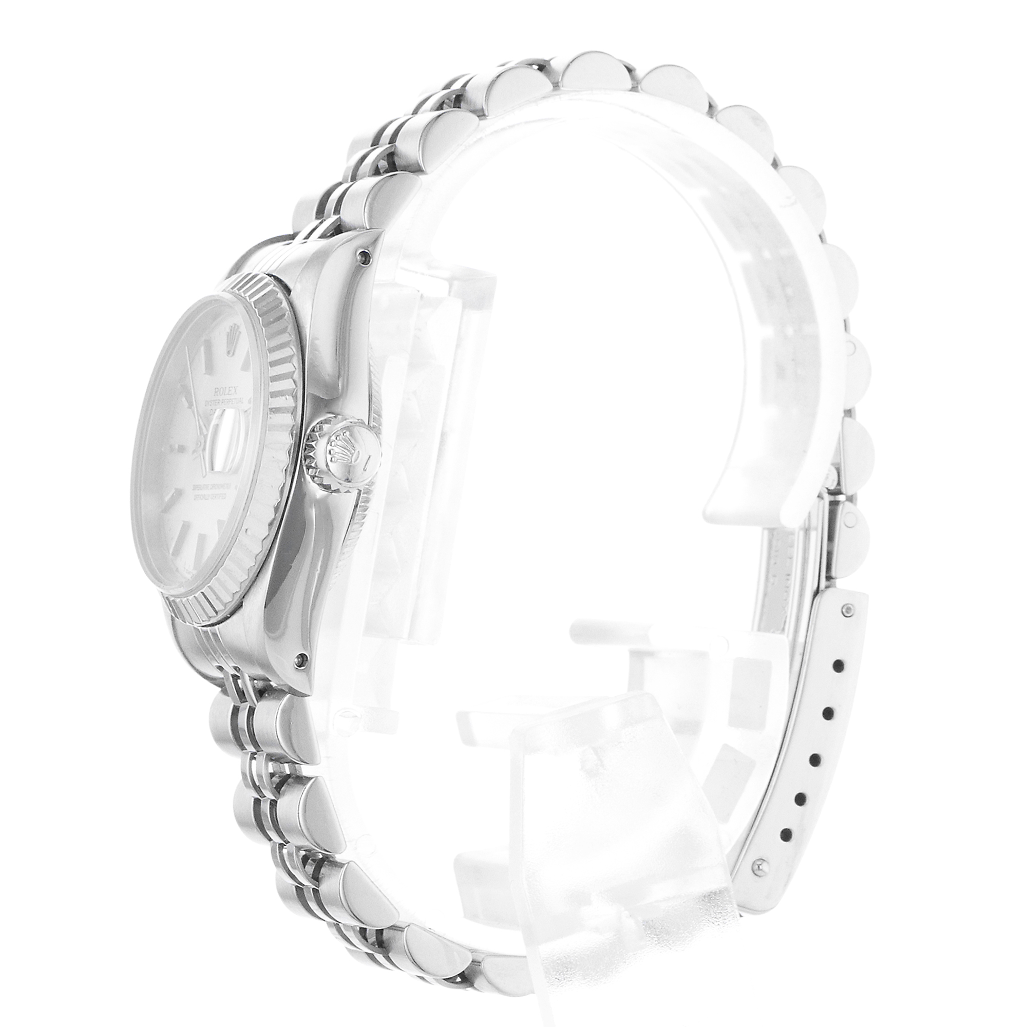Rolex Datejust 26 69174 Silver Index Steel Jubilee White Gold Ladies Watch thumbnail 5