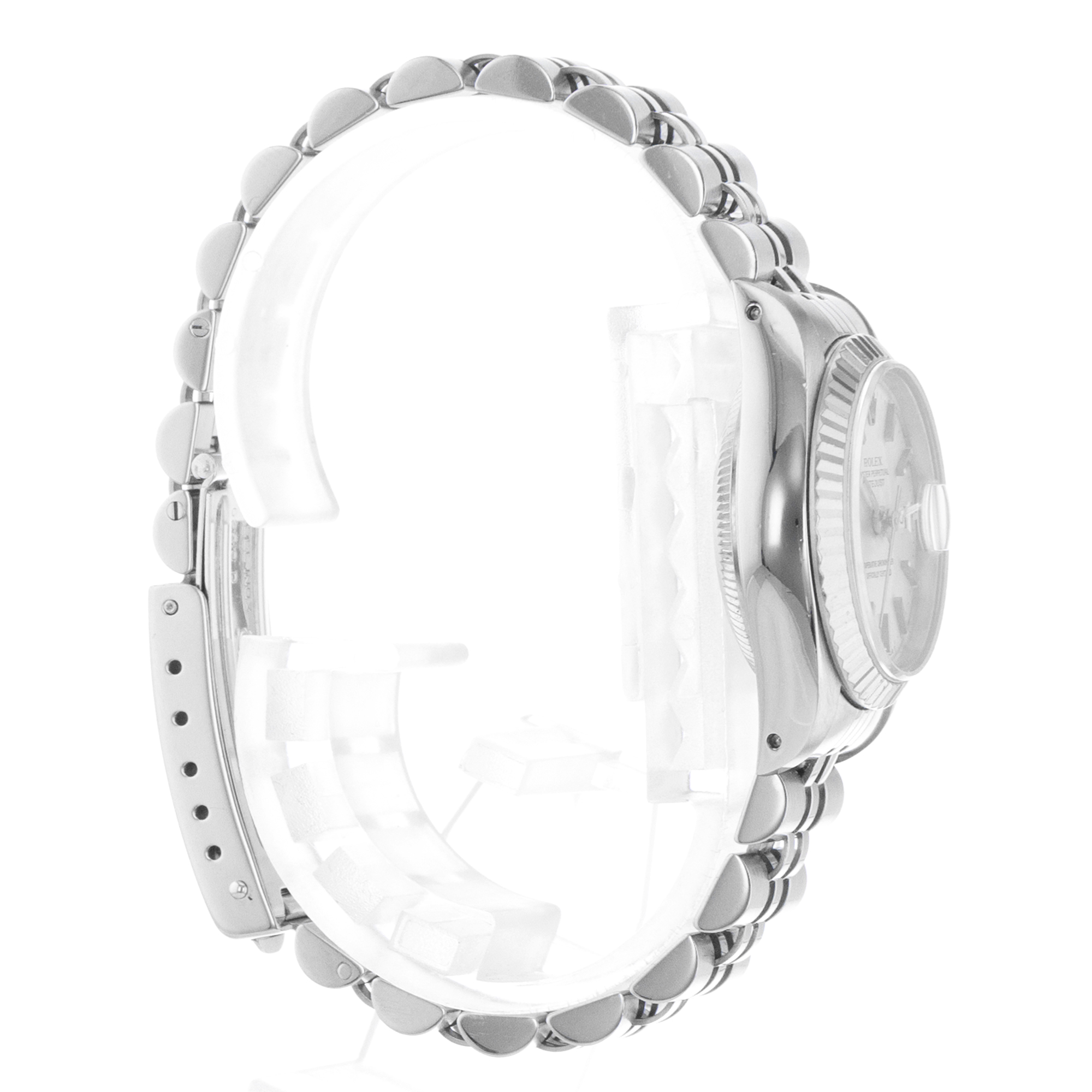Rolex Datejust 26 69174 Silver Index Steel Jubilee White Gold Ladies Watch thumbnail 6