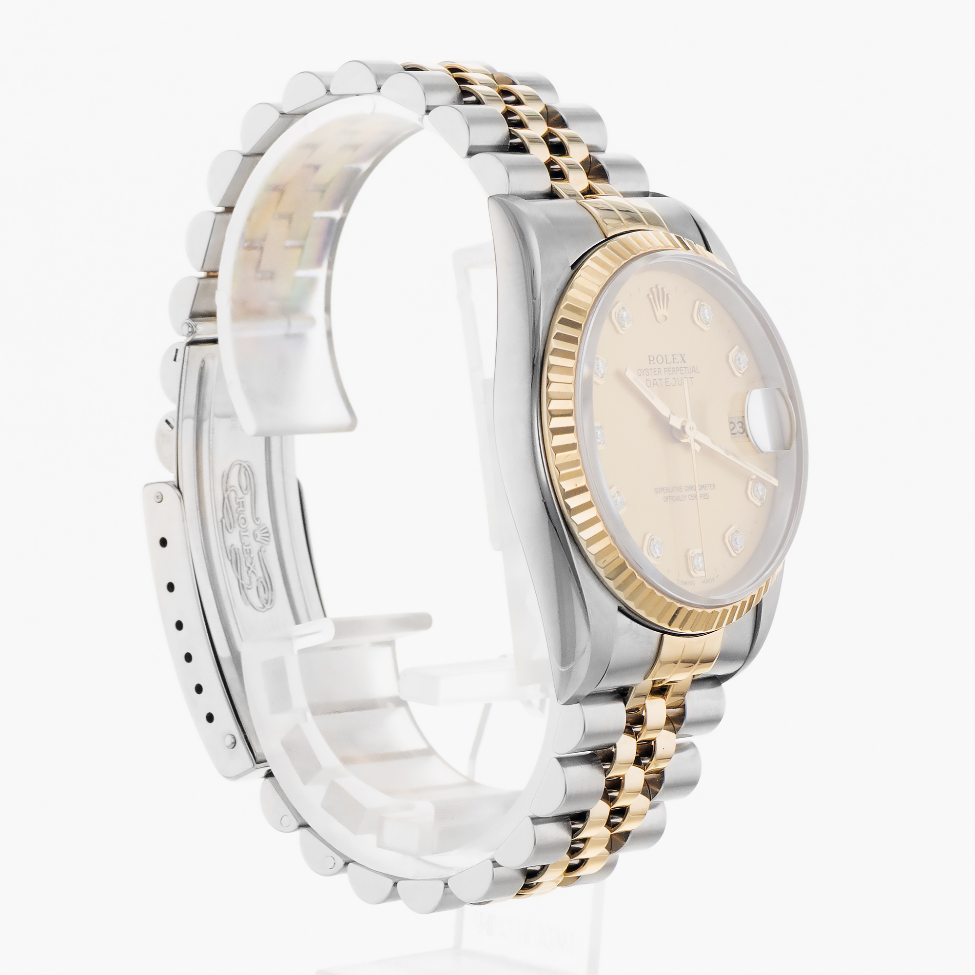 Rolex Datejust 36 16233 Factory Yellow Gold Steel Gold Jubilee Mens Watch thumbnail 7