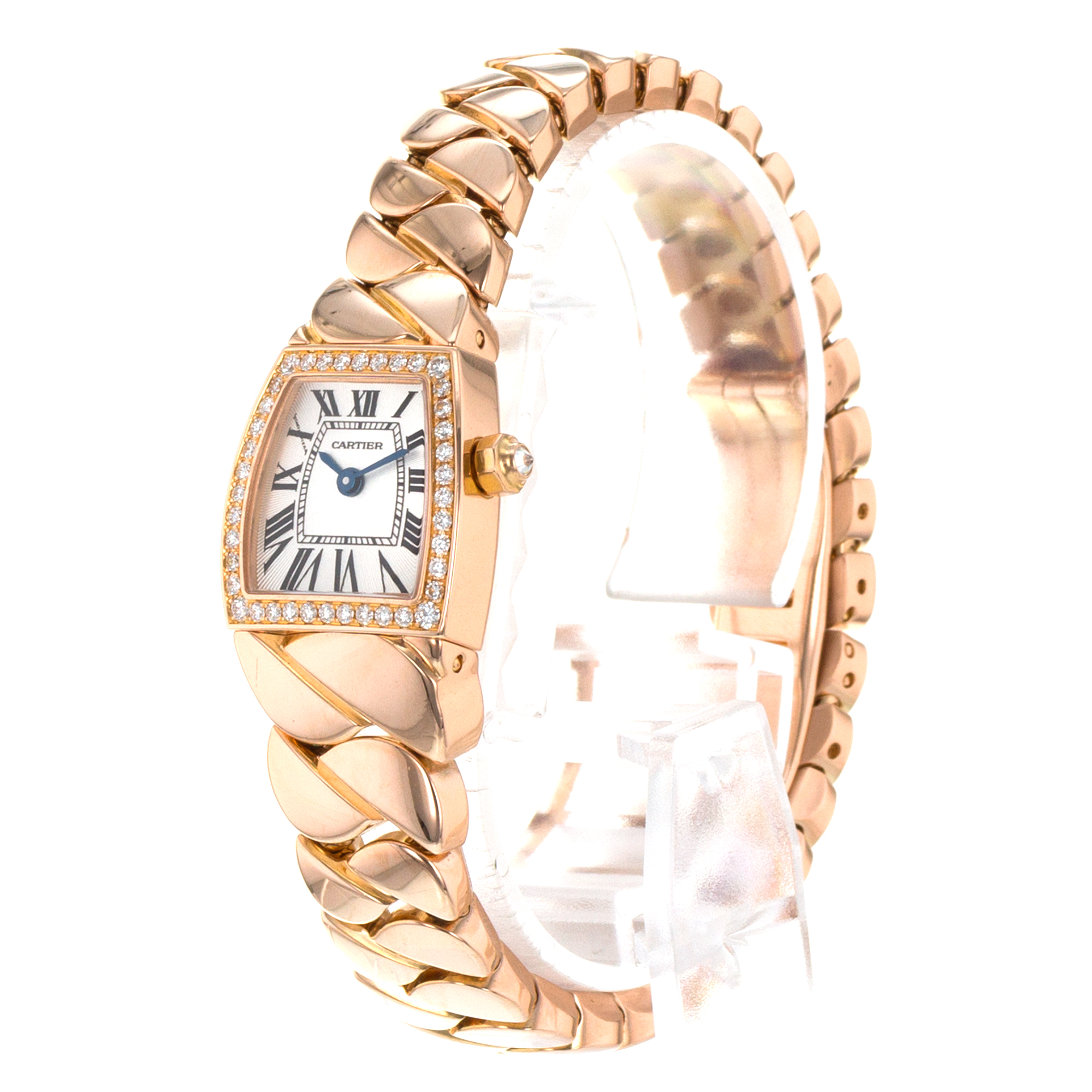 Cartier La Dona de Cartier WE60086I Mini 18mm Factory Diamonds Rose Gold Watch thumbnail 4