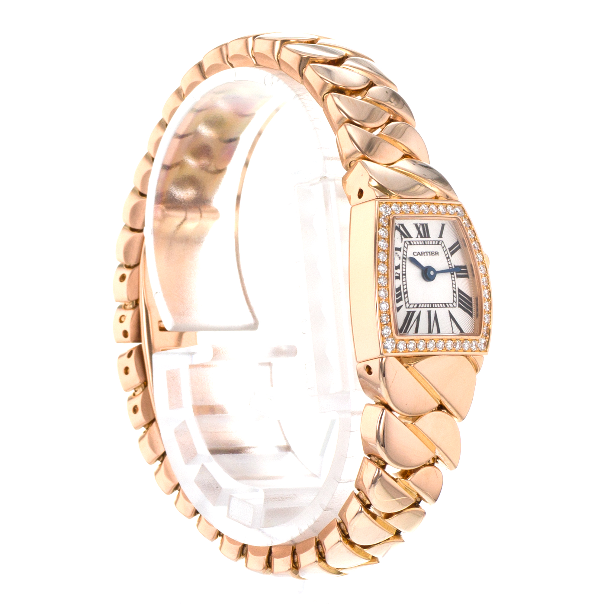 Cartier La Dona de Cartier WE60086I Mini 18mm Factory Diamonds Rose Gold Watch thumbnail 7