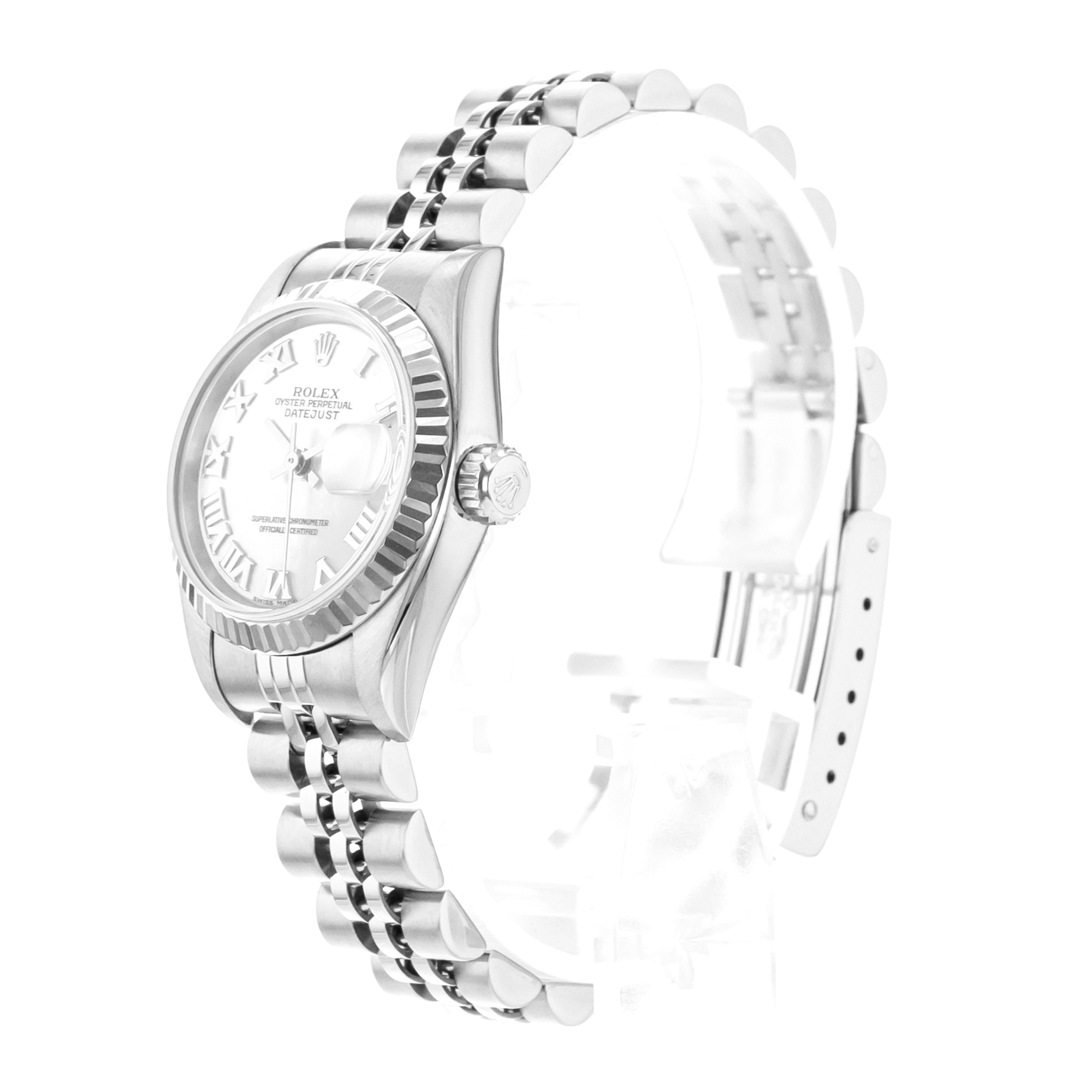 Rolex Datejust 26 79174 Factory White Mother of Pearl White Gold Ladies Watch thumbnail 5