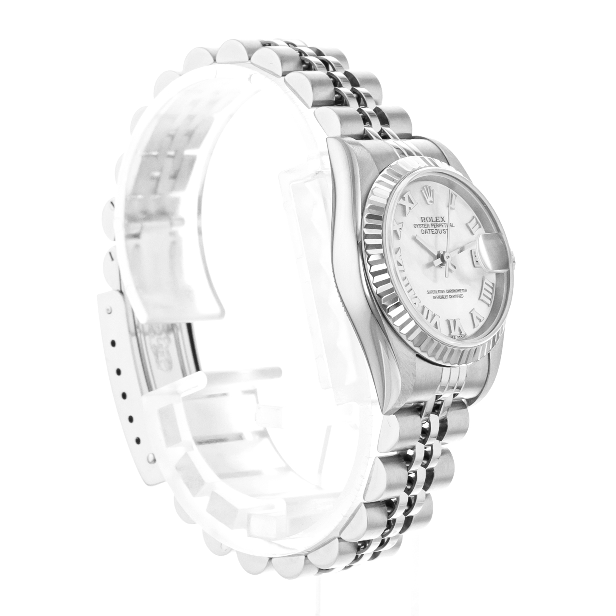 Rolex Datejust 26 79174 Factory White Mother of Pearl White Gold Ladies Watch thumbnail 8