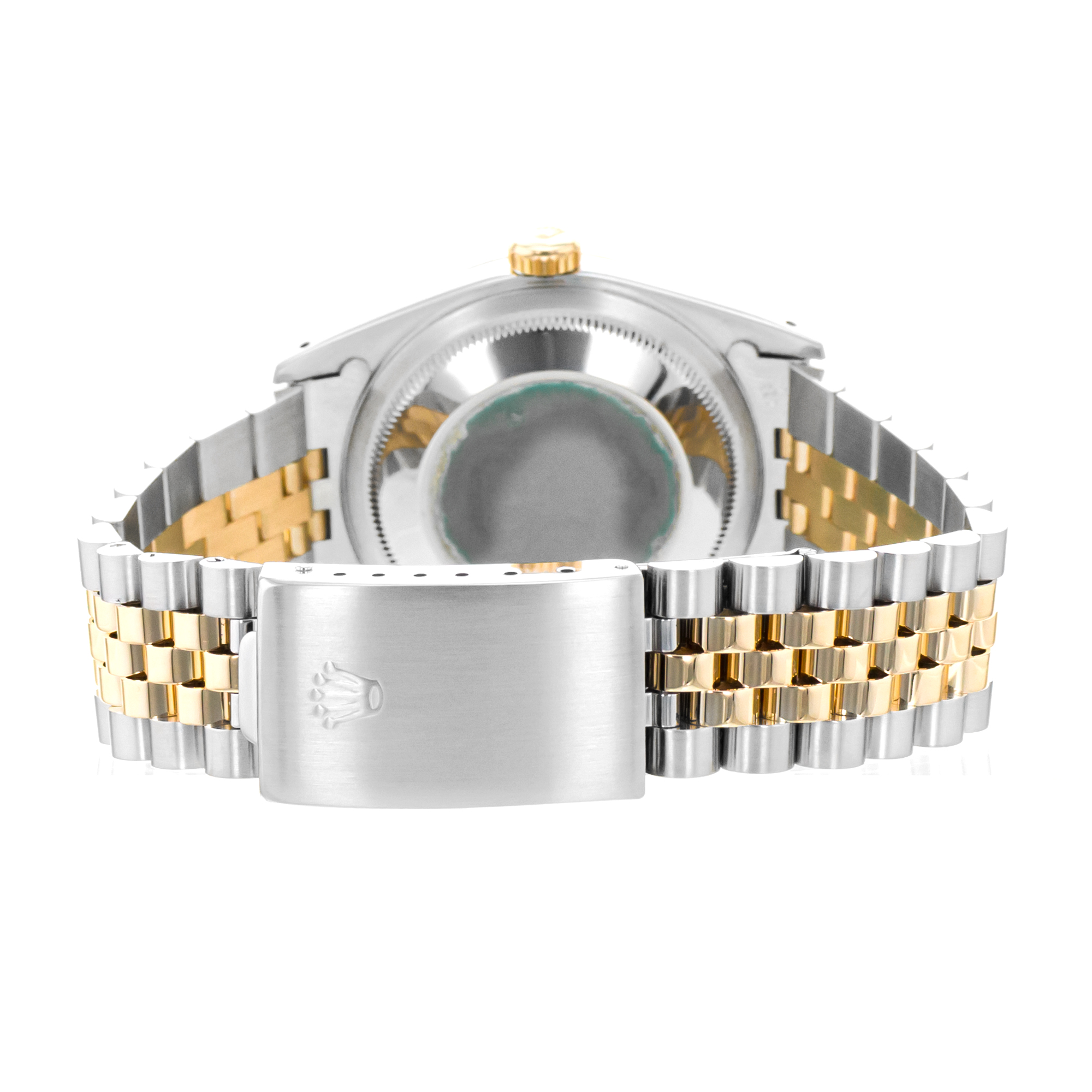 Rolex Datejust 36 16233 Factory Diamond Roman Steel Yellow Gold Mens Watch 1989 thumbnail 10