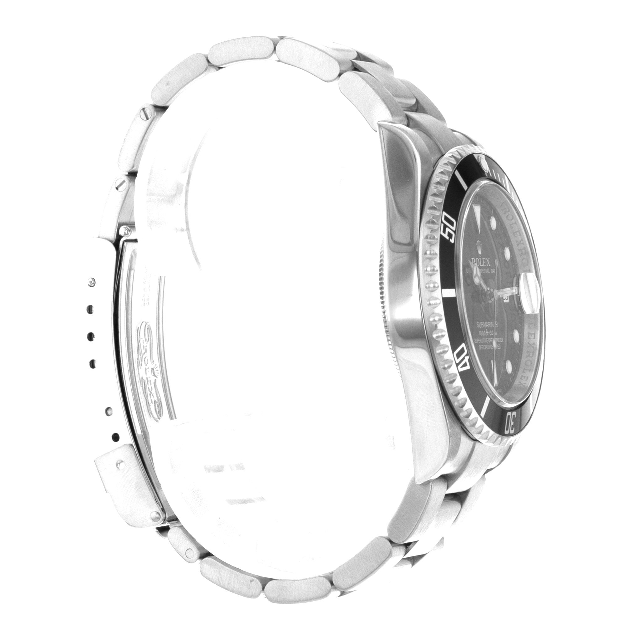 Rolex Submariner 16610 40mm Black Diver Stainless Steel Oyster Mens Watch 2009 thumbnail 7