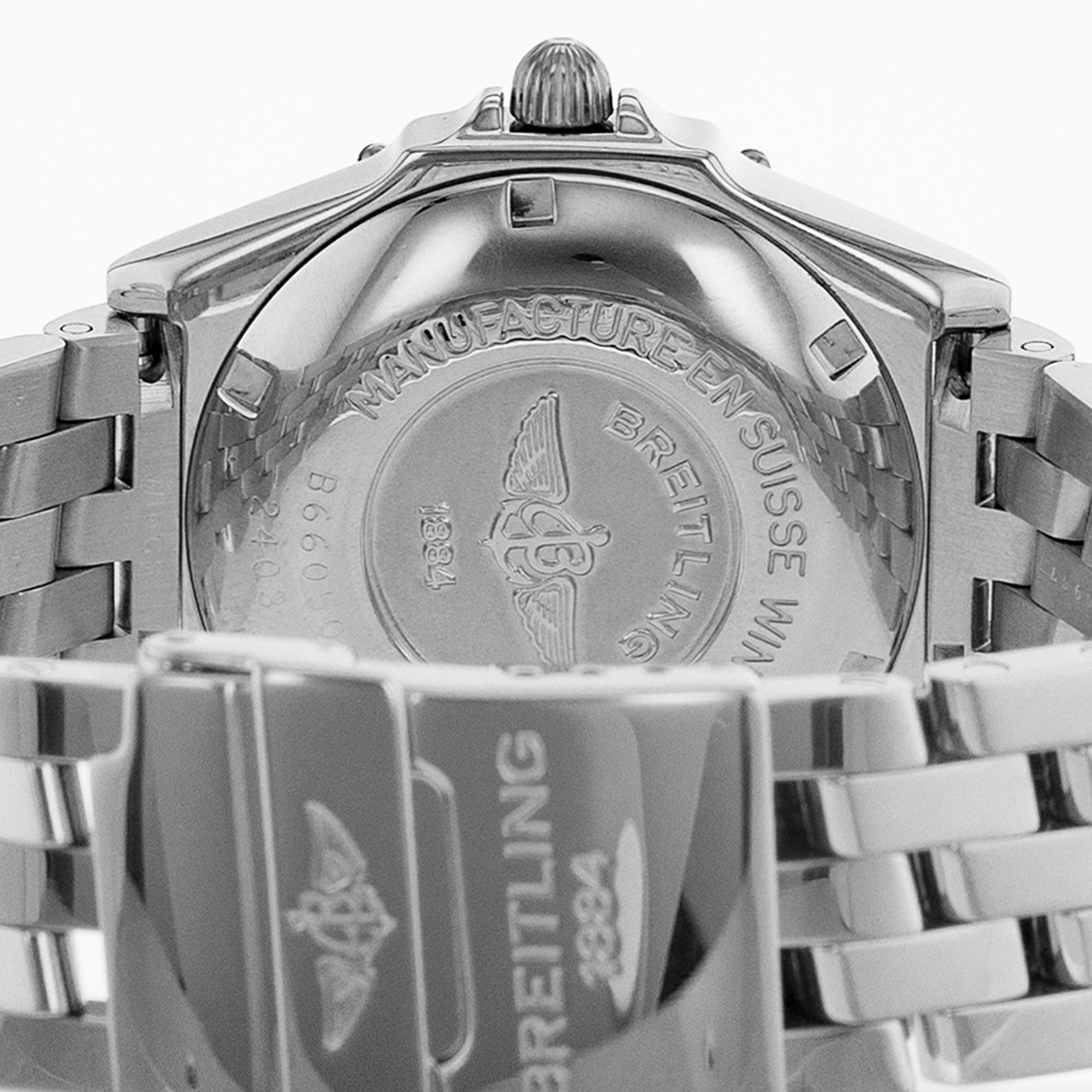 Breitling Windrider B66050 38mm Blue Arabic Steel Yellow Quartz Mens Watch 2000 thumbnail 10